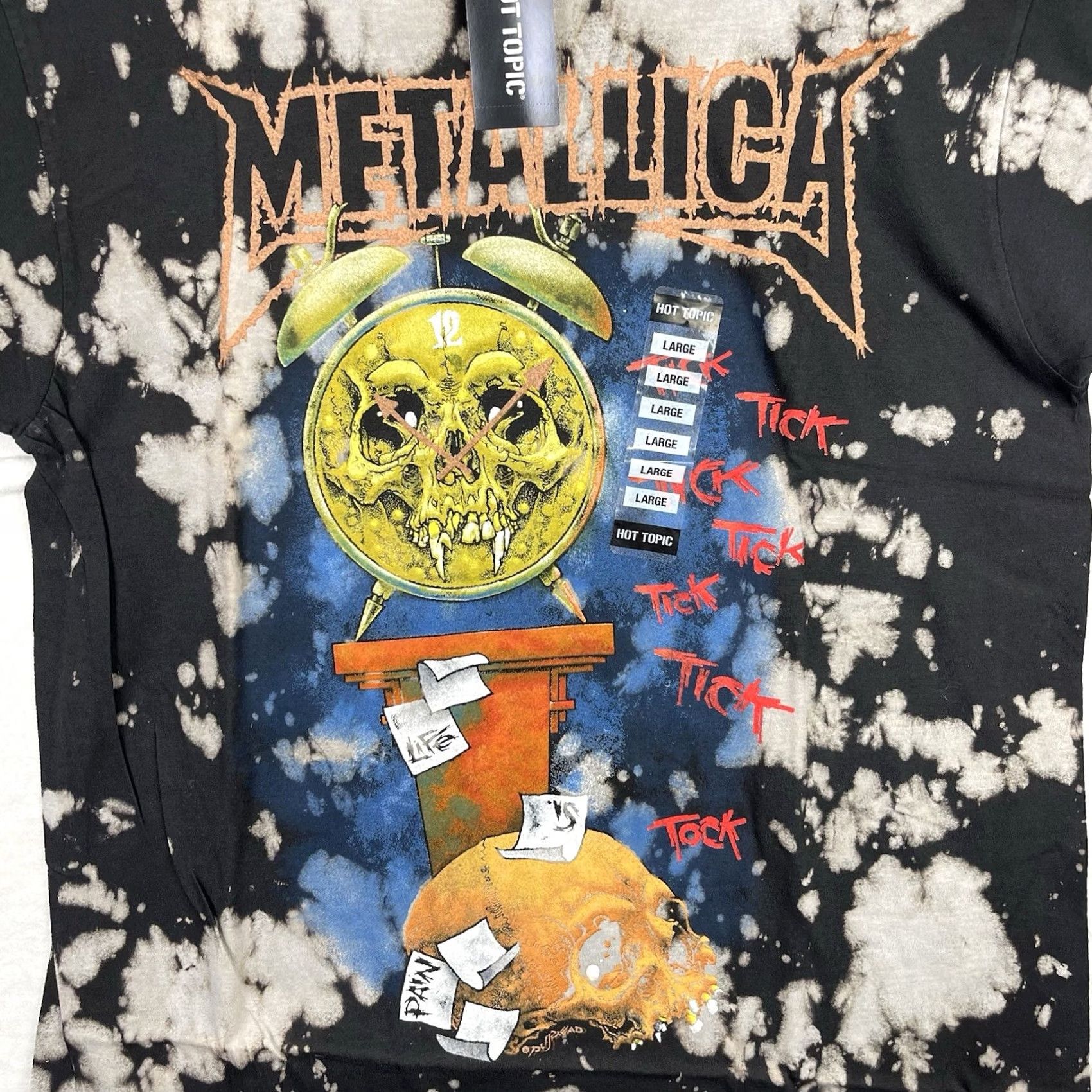 Hot Topic VINTAGE Metallica Shirt Mens Large Pushead Heavy Metal Hot Topic Death Is Pain Adult Size US L / EU 52-54 / 3 - 4 Thumbnail
