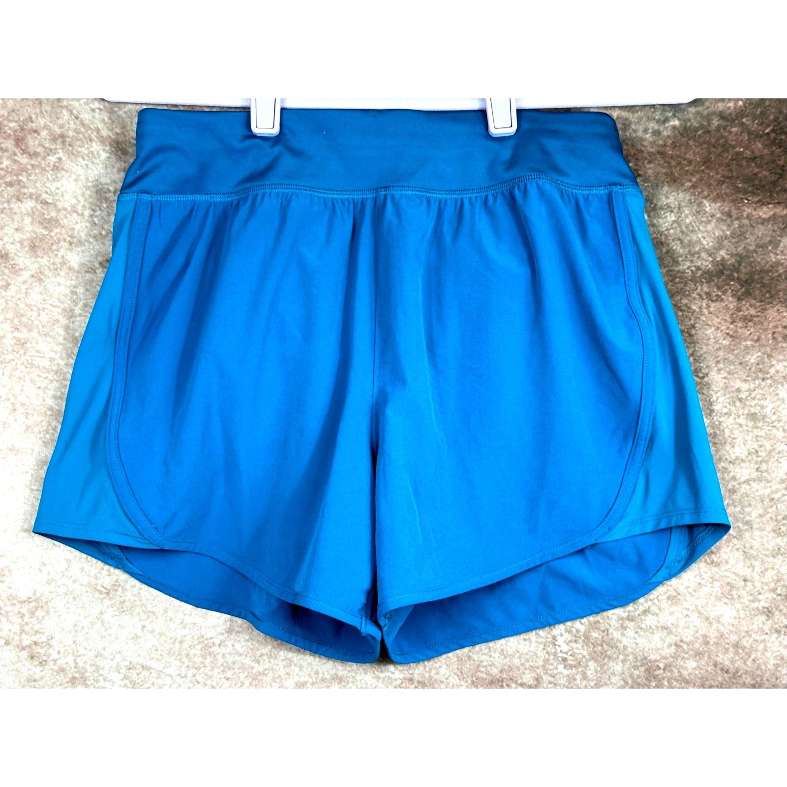Other All in Motion Athletic Zip Pocket Elastic Waist Short Teal S Size 28" / US 6 / IT 42 - 3 Thumbnail