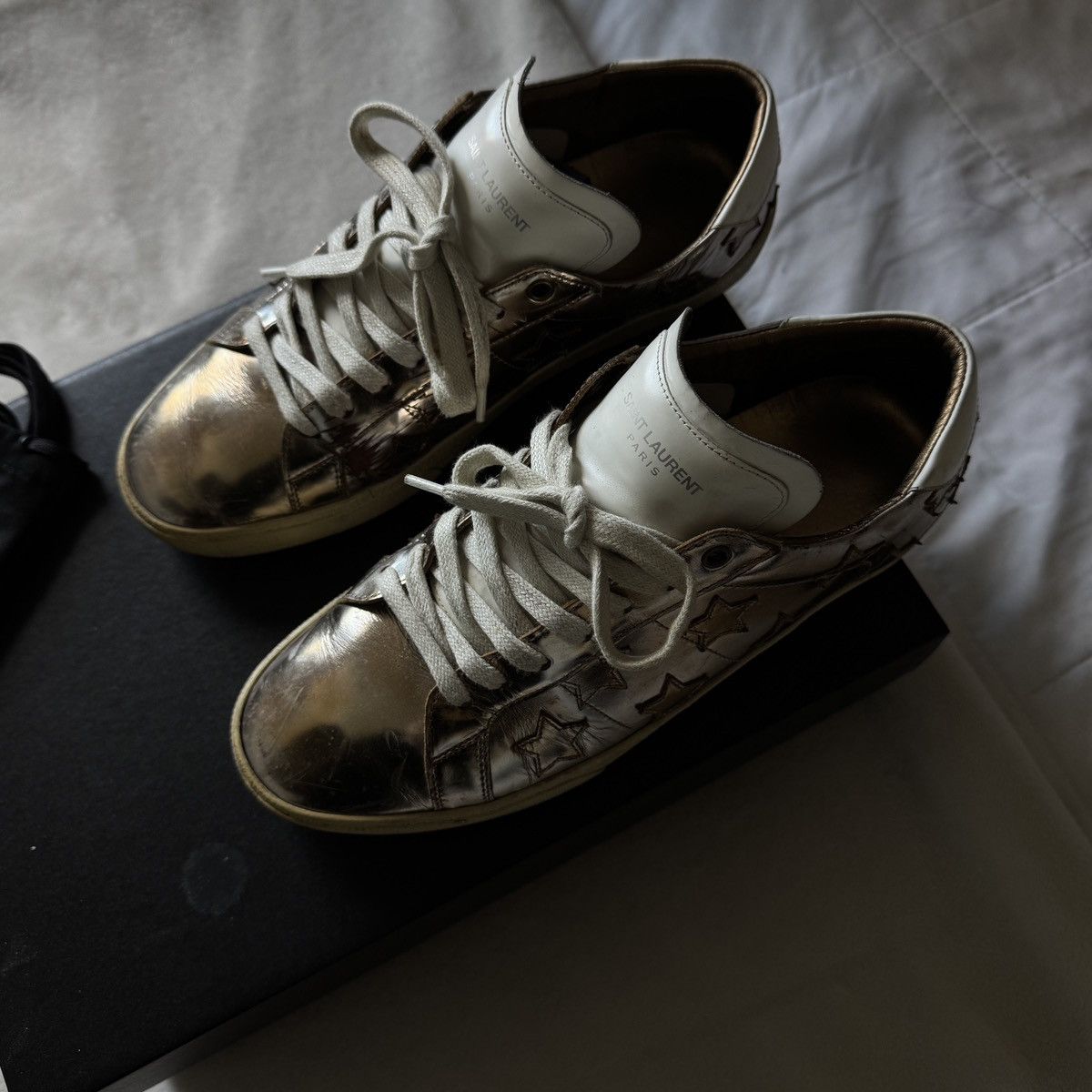 Saint Laurent Paris Saint Laurent Men’s Court Classic Sneaker Size US 9 / EU 42 - 5 Thumbnail