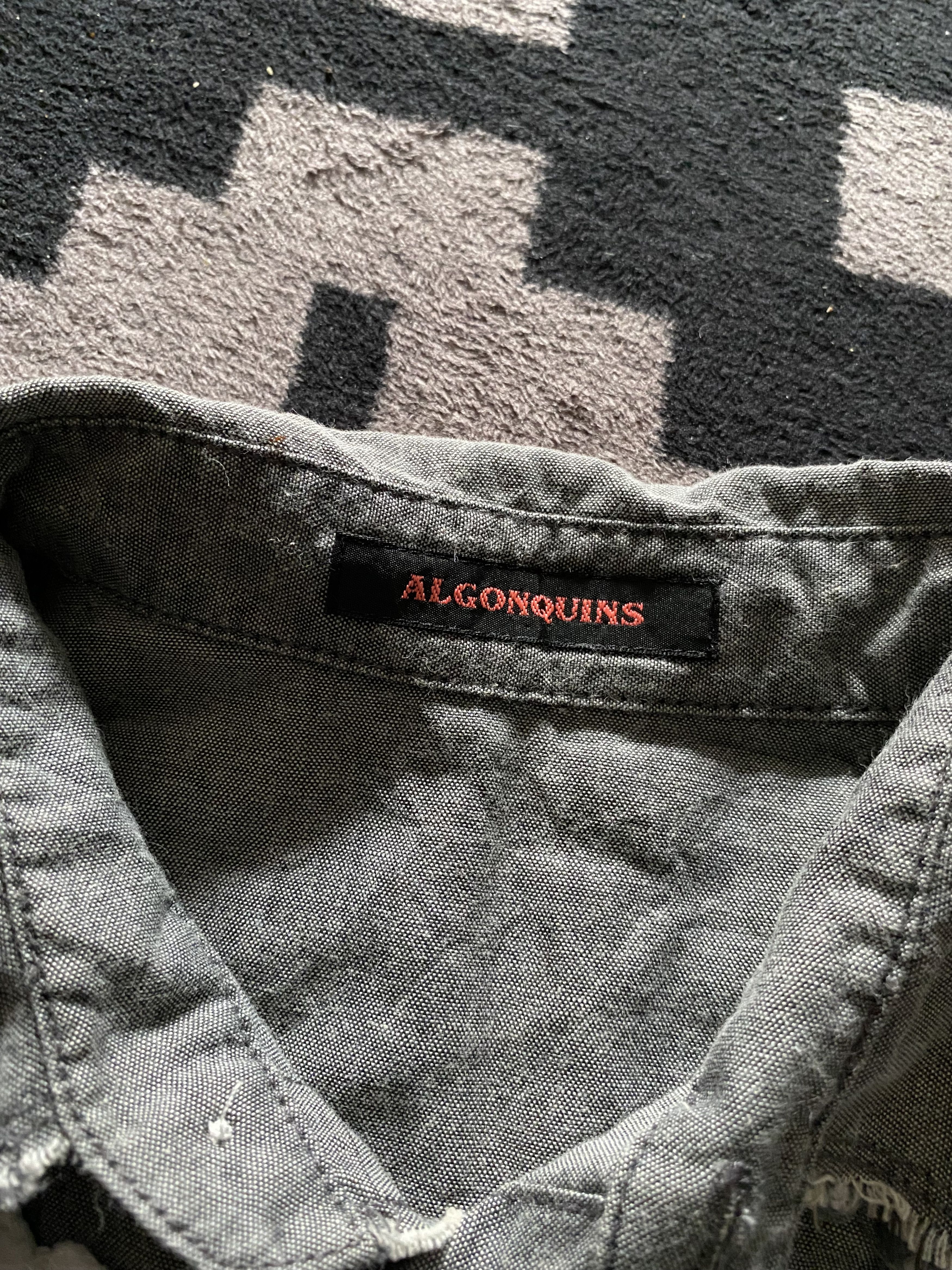 Japanese Brand algonquins patchwork spiderweb distressed button shirts Size US M / EU 48-50 / 2 - 7 Thumbnail