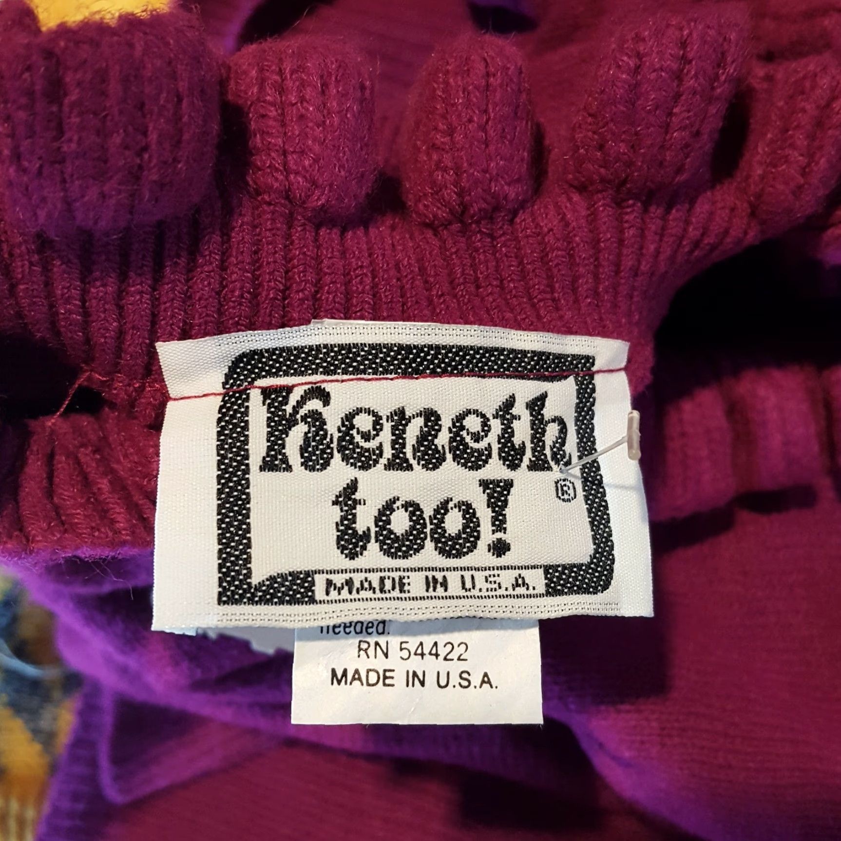 Pinko VINTAGE Keneth Too! Pink Mock Neck Knit USA Made Pullover Sweater Women S Size Small Knit Size S / US 4 / IT 40 - 5 Thumbnail