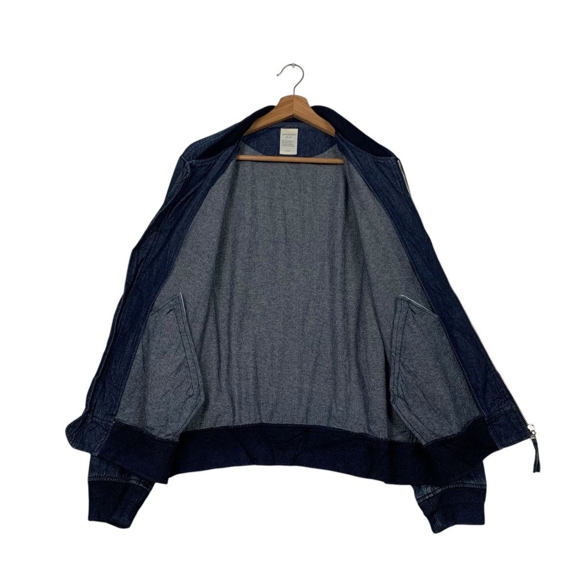 Japanese Brand BACK NUMBER Denim Bomber Jacket Jean Jacket #2192-C97 Size US L / EU 52-54 / 3 - 11 Thumbnail