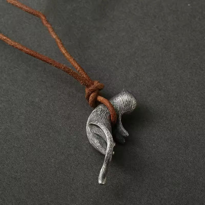 Jewelry × Vintage Cute Cat Pendant Necklace Size ONE SIZE - 3 Thumbnail
