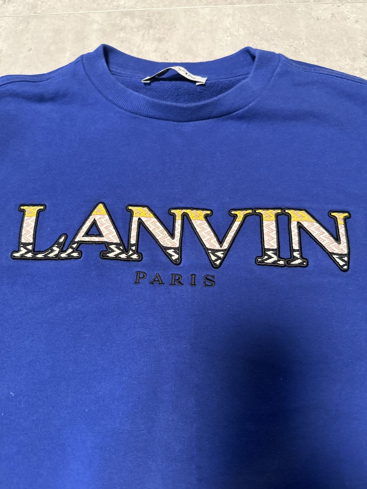 Lanvin Lanvin washed logo sweater Size US S / EU 44-46 / 1 - 2 Thumbnail