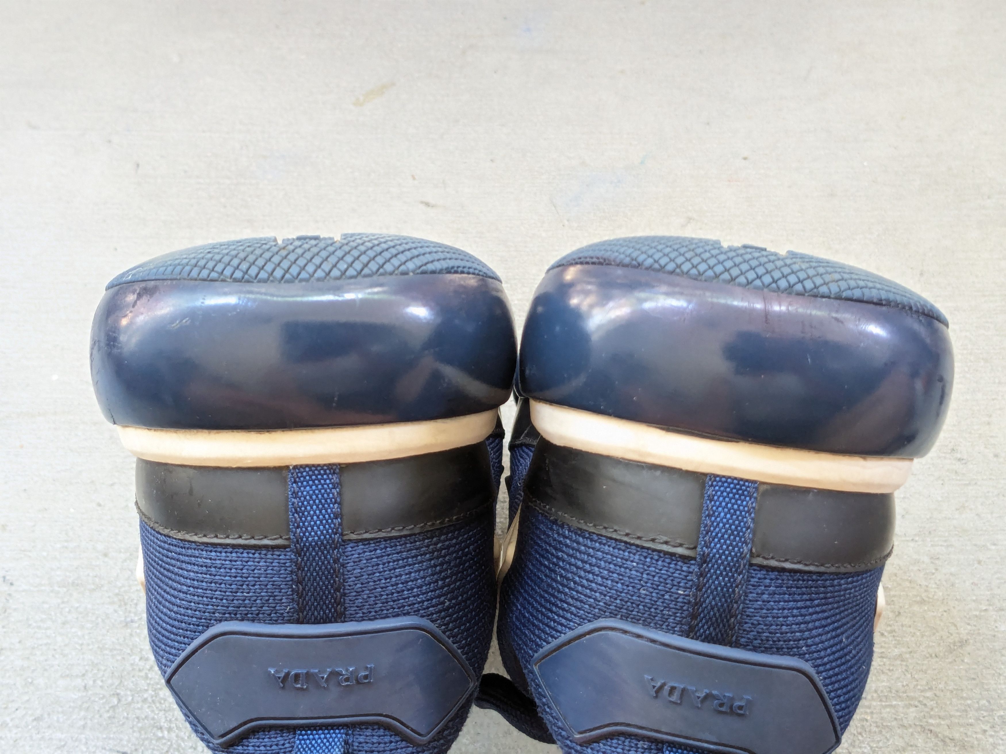 Prada Prada Cloudbust Sneakers Navy Blue 9 Knit Low Tops Size US 9 / EU 42 - 17 Thumbnail