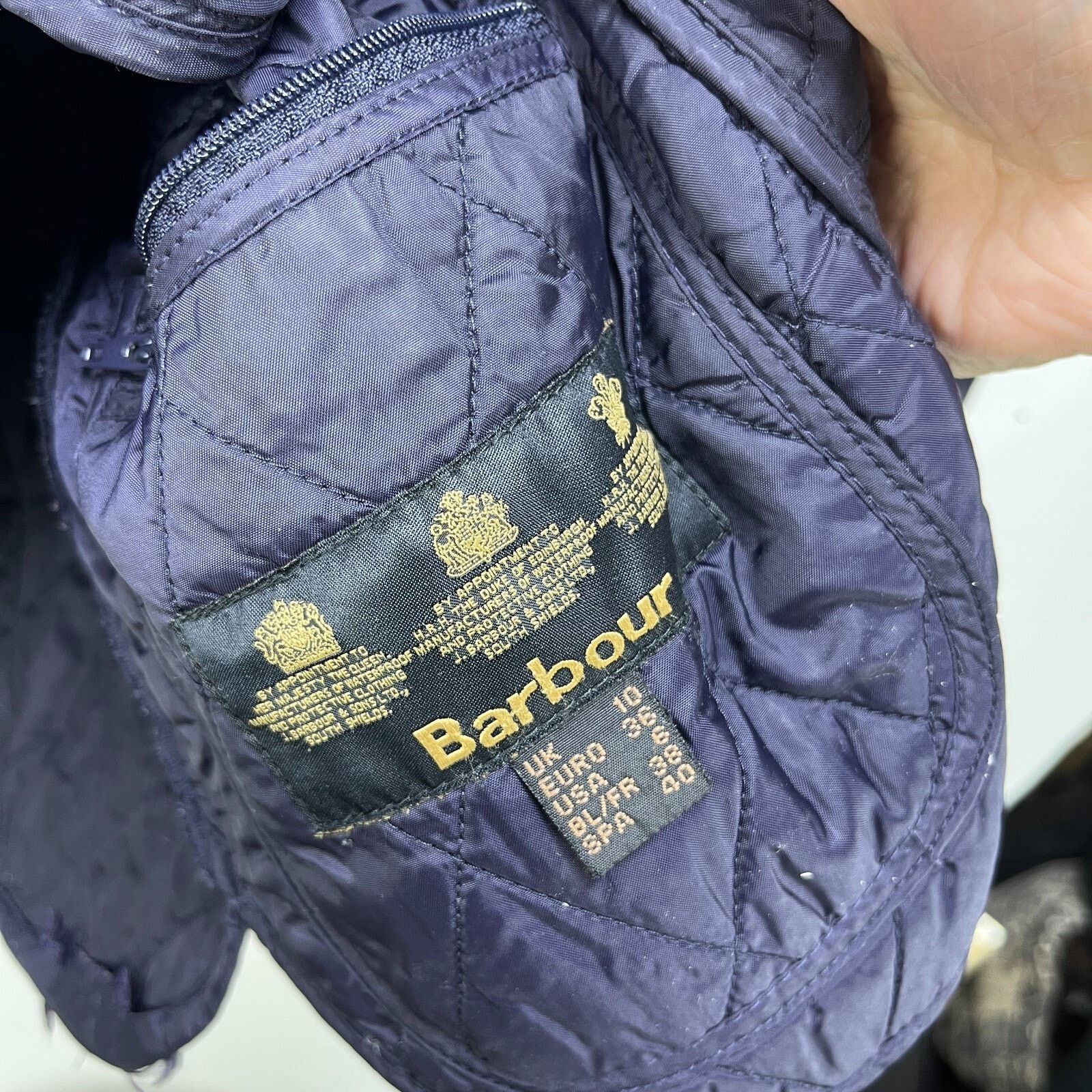 Barbour Vintage Barbour Liddesdale Quilt Heritage Navy Women's US 6 Size M / US 6-8 / IT 42-44 - 4 Thumbnail
