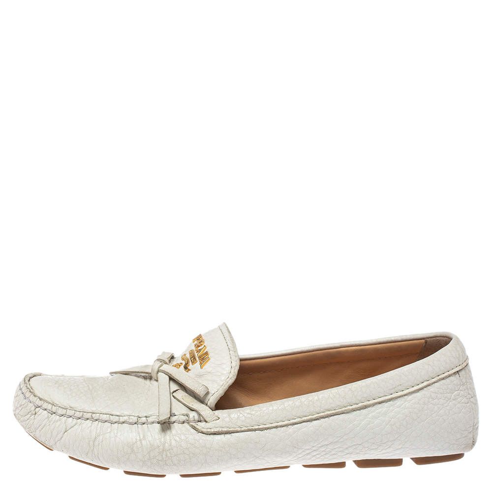 Prada o1la1rc1a0724 Loafer in White Size US 7.5 / IT 37.5 - 1 Thumbnail