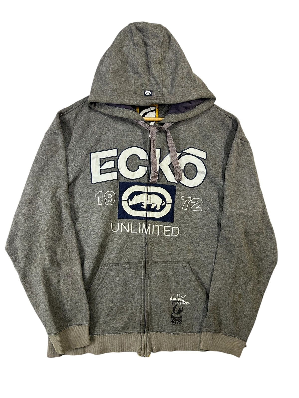 Ecko Unltd. × Japanese Brand × Vintage Vintage Ecko Unlimited Y2k Hoodie Zipper Size US L / EU 52-54 / 3 - 3 Thumbnail