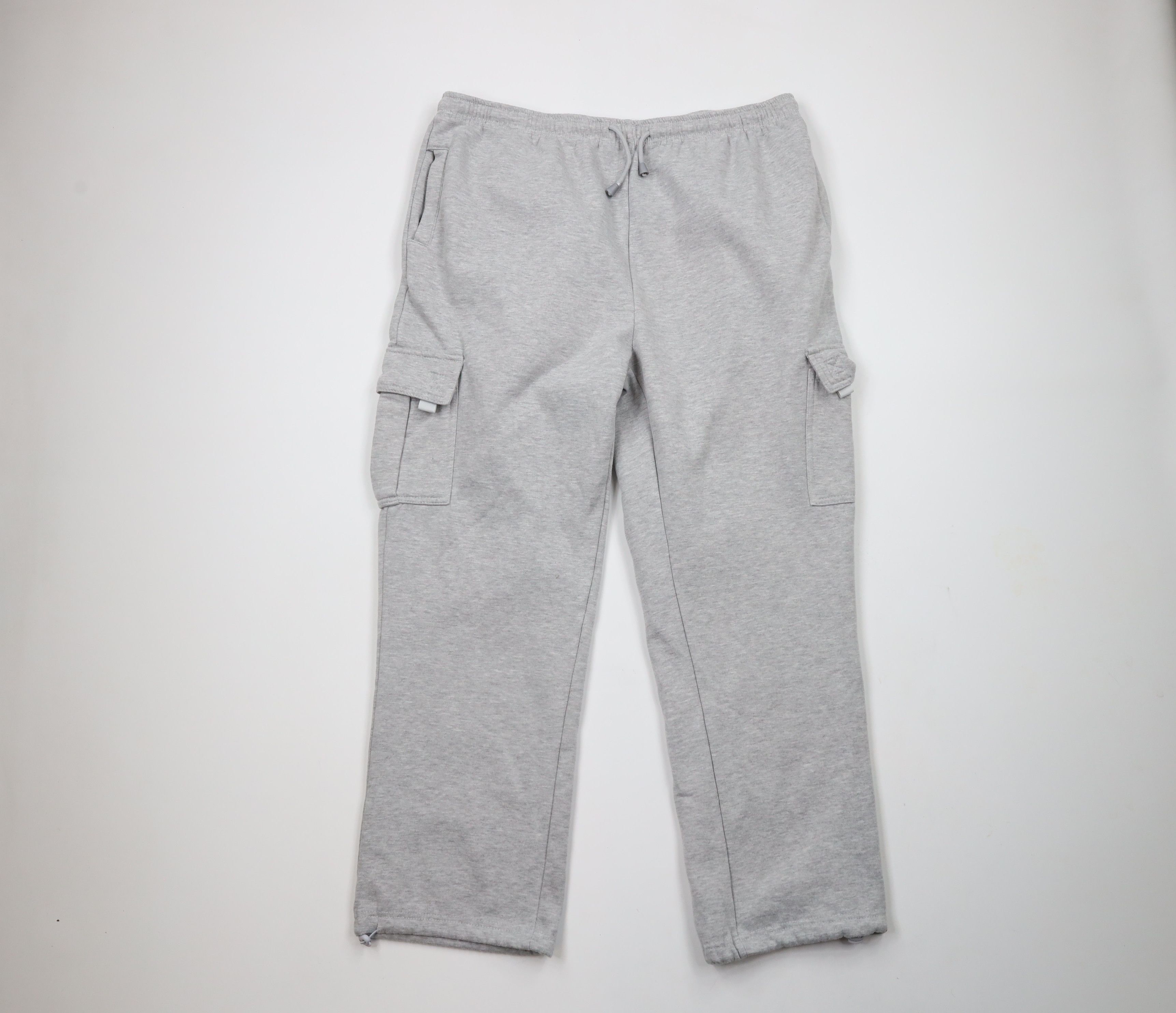 Vintage Vintage 90s Streetwear Cuff Cargo Sweatpants Joggers Size US 38 / EU 54 - 1 Thumbnail