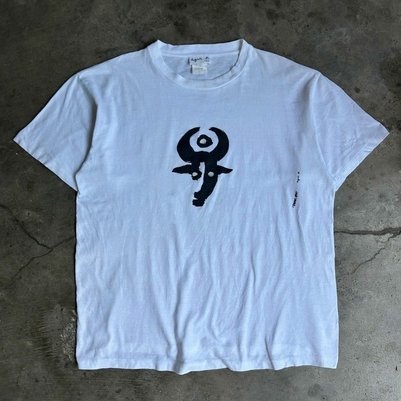 agnes b. 1996 agnesb x rafael gray artwork tee Size US L / EU 52-54 / 3 - 1 Thumbnail