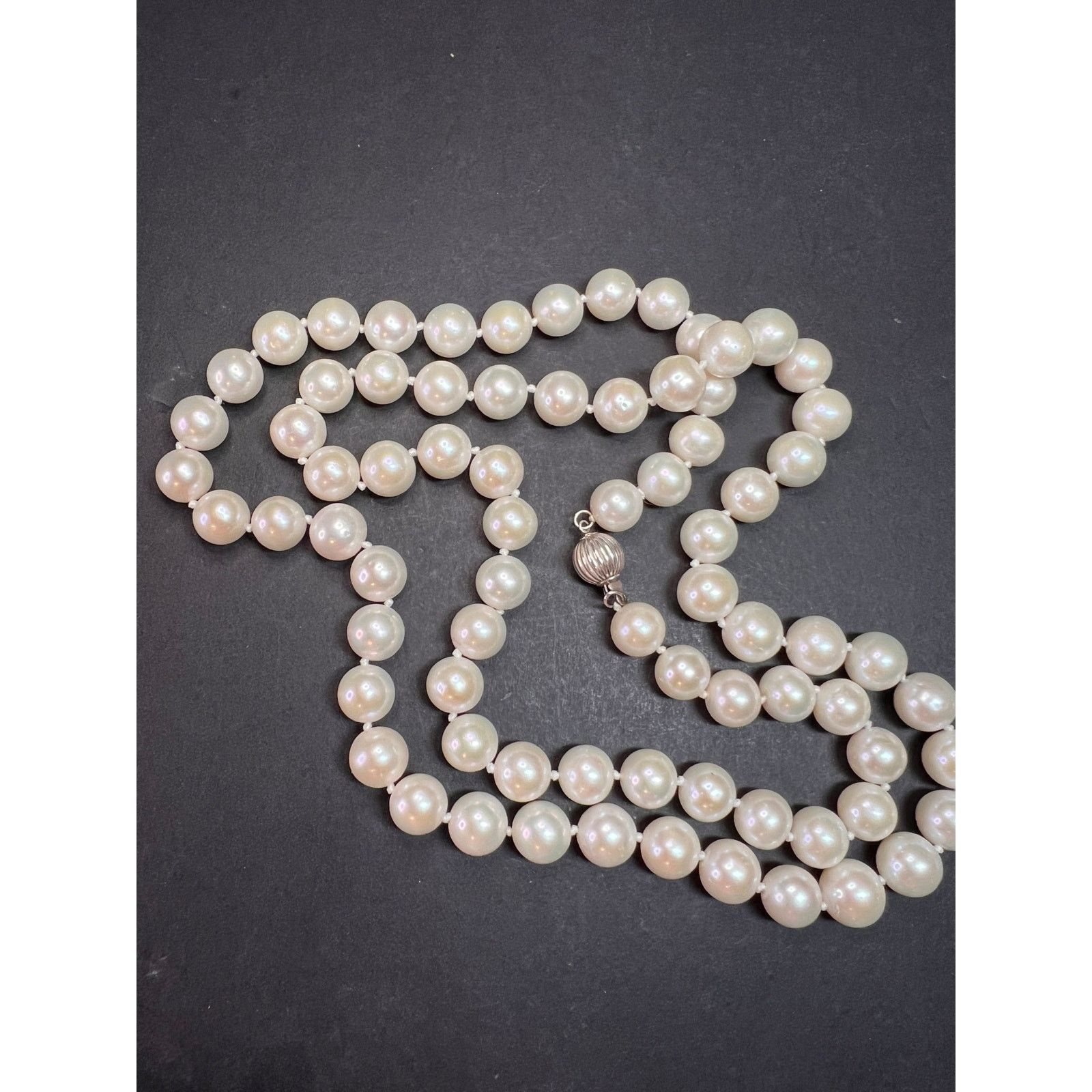 Other 10-11mm cultured pearl 36 in necklace with 925 silver clasp Size ONE SIZE - 15 Thumbnail