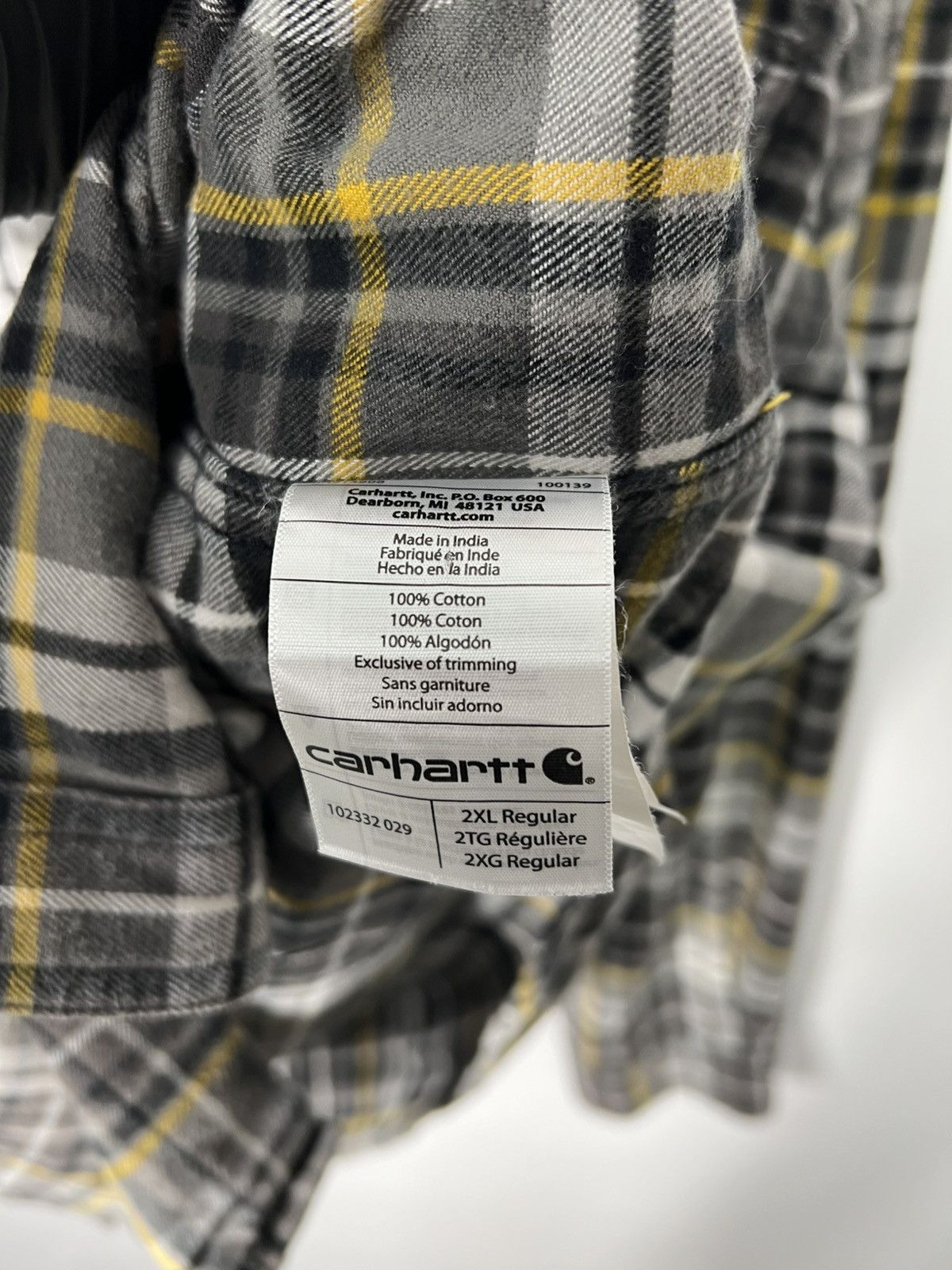 Carhartt Vintage streetwear y2k Carhartt Flannel Checked Shirt Size US XXL / EU 58 / 5 - 6 Thumbnail