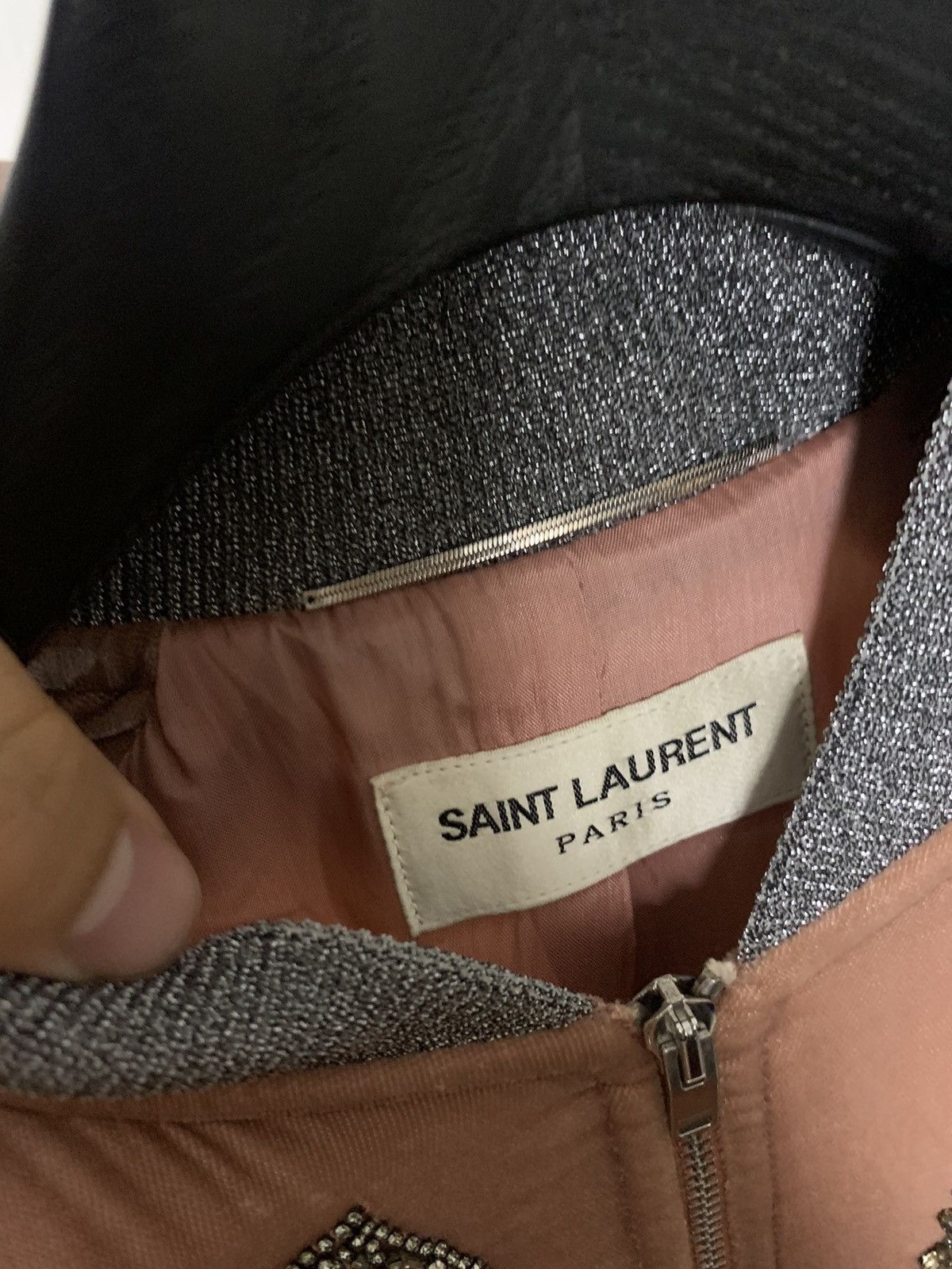 Saint Laurent Paris Saint Laurent 2016SS Butterfly Embroidered bomber jacket Size US XS / EU 42 / 0 - 5 Thumbnail