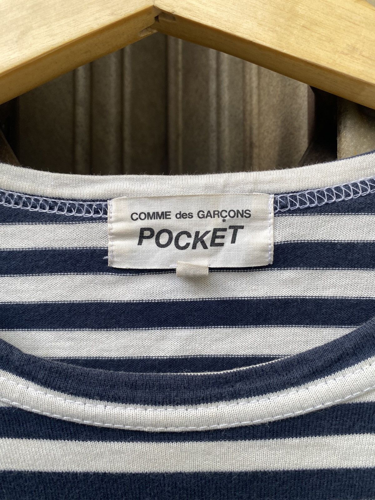 Comme des Garcons Vintage Comme des Garcons LS Strip Tee Size US XL / EU 56 / 4 - 4 Thumbnail