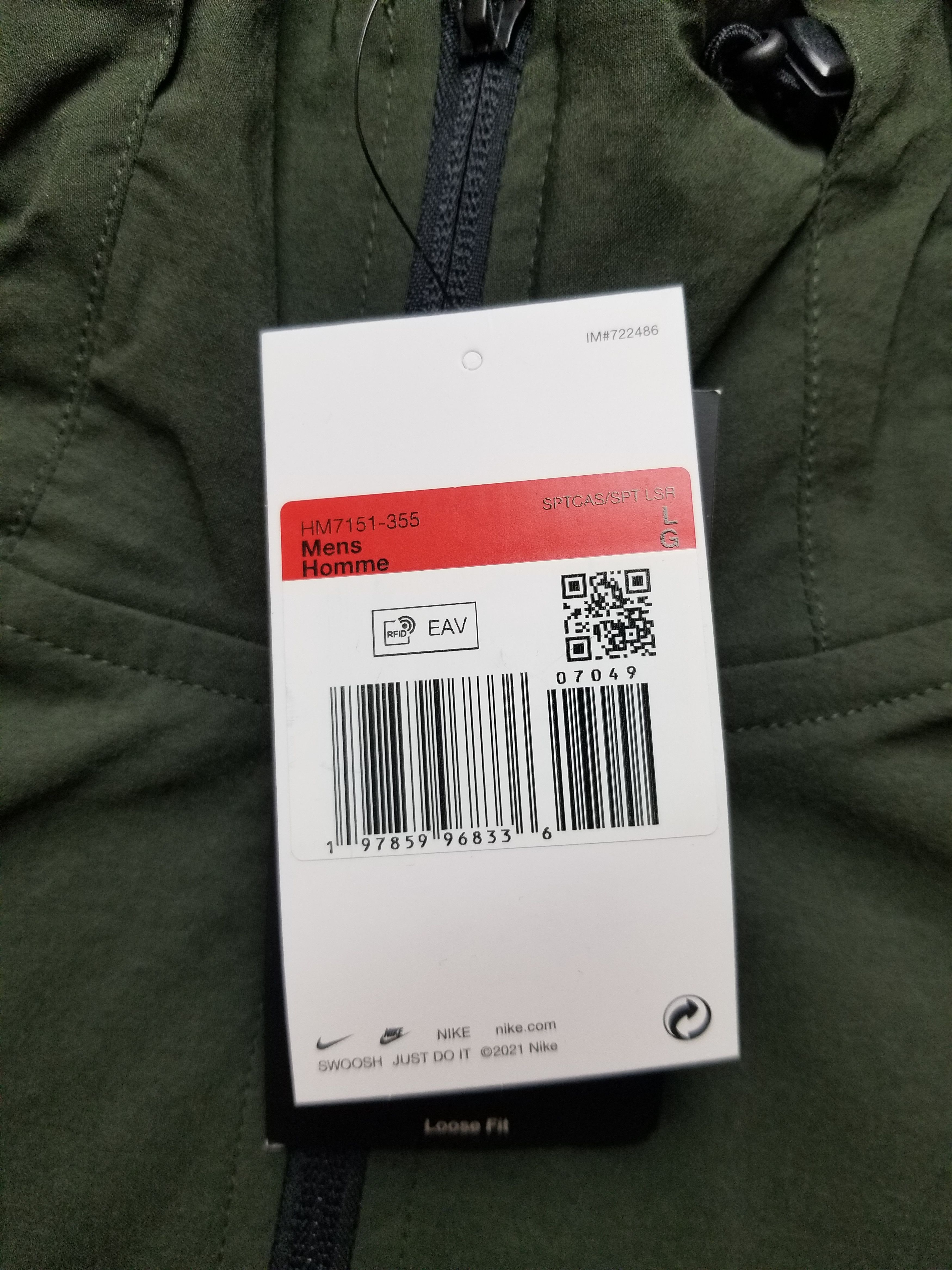 Nike Tech Woven Windrunner Tracksuit Jacket and Pants Olive Size US L / EU 52-54 / 3 - 11 Thumbnail