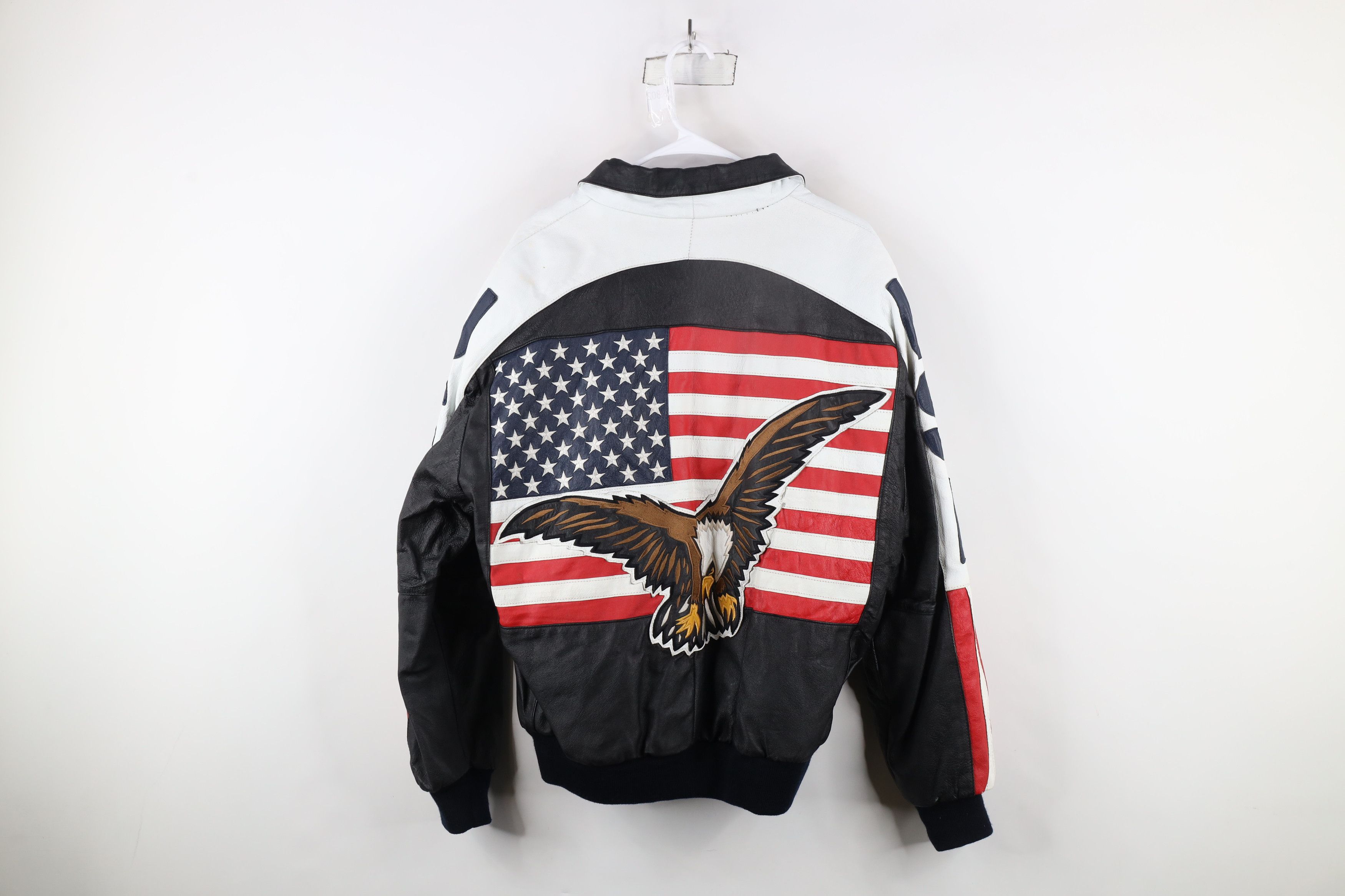 Vintage Vintage 90s Streetwear USA Flag American Eagle Jacket Size US XL / EU 56 / 4 - 14 Thumbnail