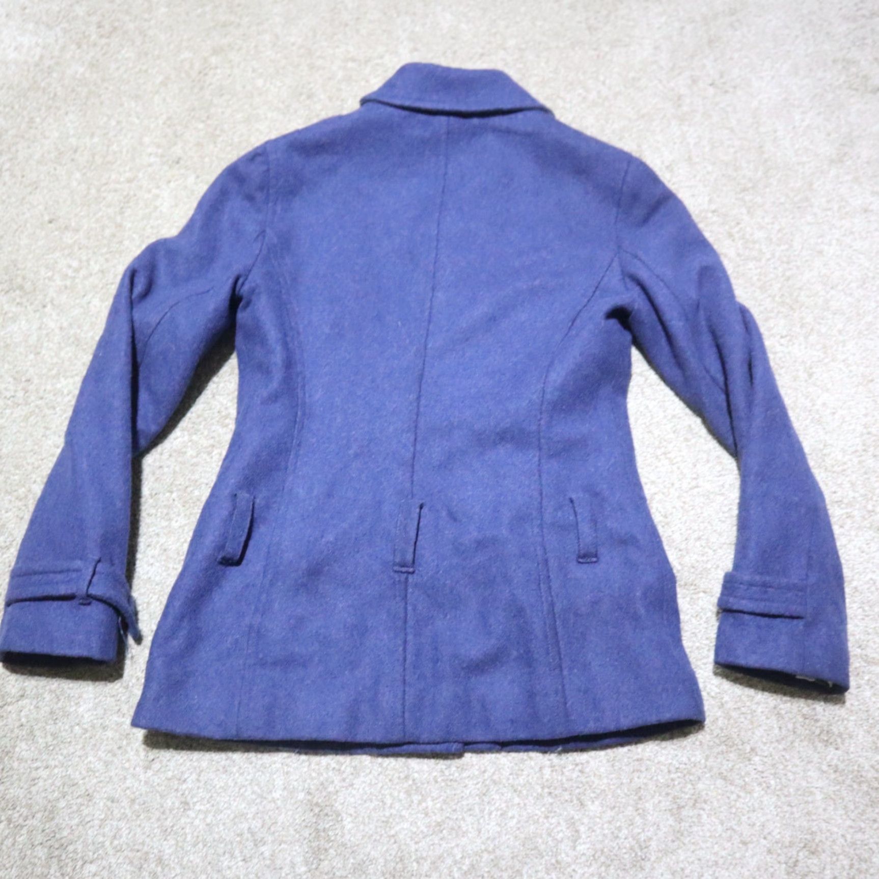 Vintage VINTAGE Delia's Navy Blue Wool Jacket Adult Women M Navy Blue Wool Jacket Lined Coat Size M / US 6-8 / IT 42-44 - 8 Thumbnail