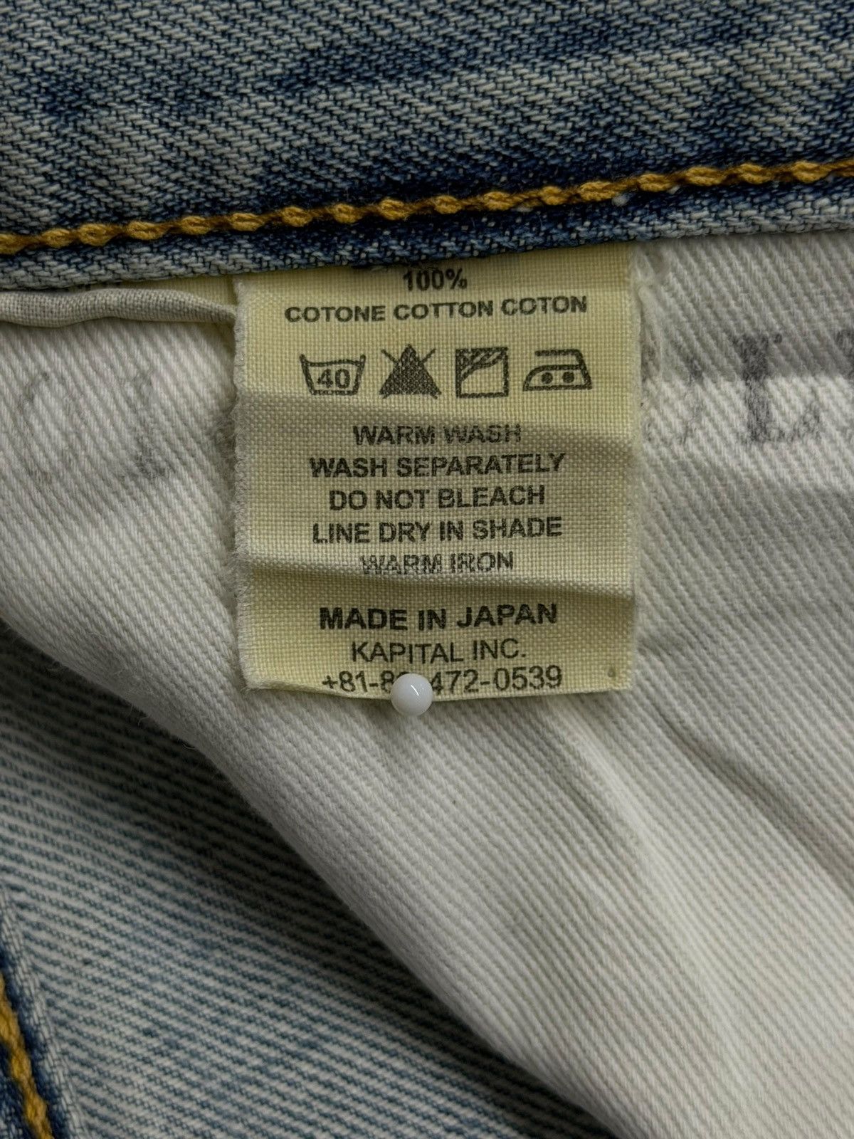 Kapital Vintage KAPITAL Okayama Japan Half Selvedge Denim Jeans W29 Size US 29 - 13 Thumbnail