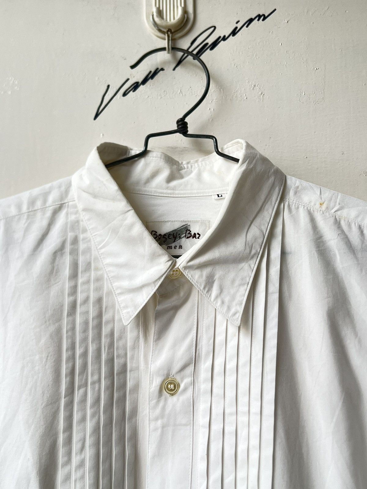 Yohji Yamamoto BOSEY’S BAZ MEN White Shirt Size US L / EU 52-54 / 3 - 11 Thumbnail