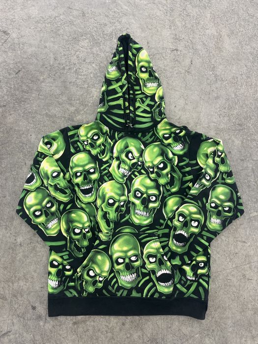 Supreme shop green skull