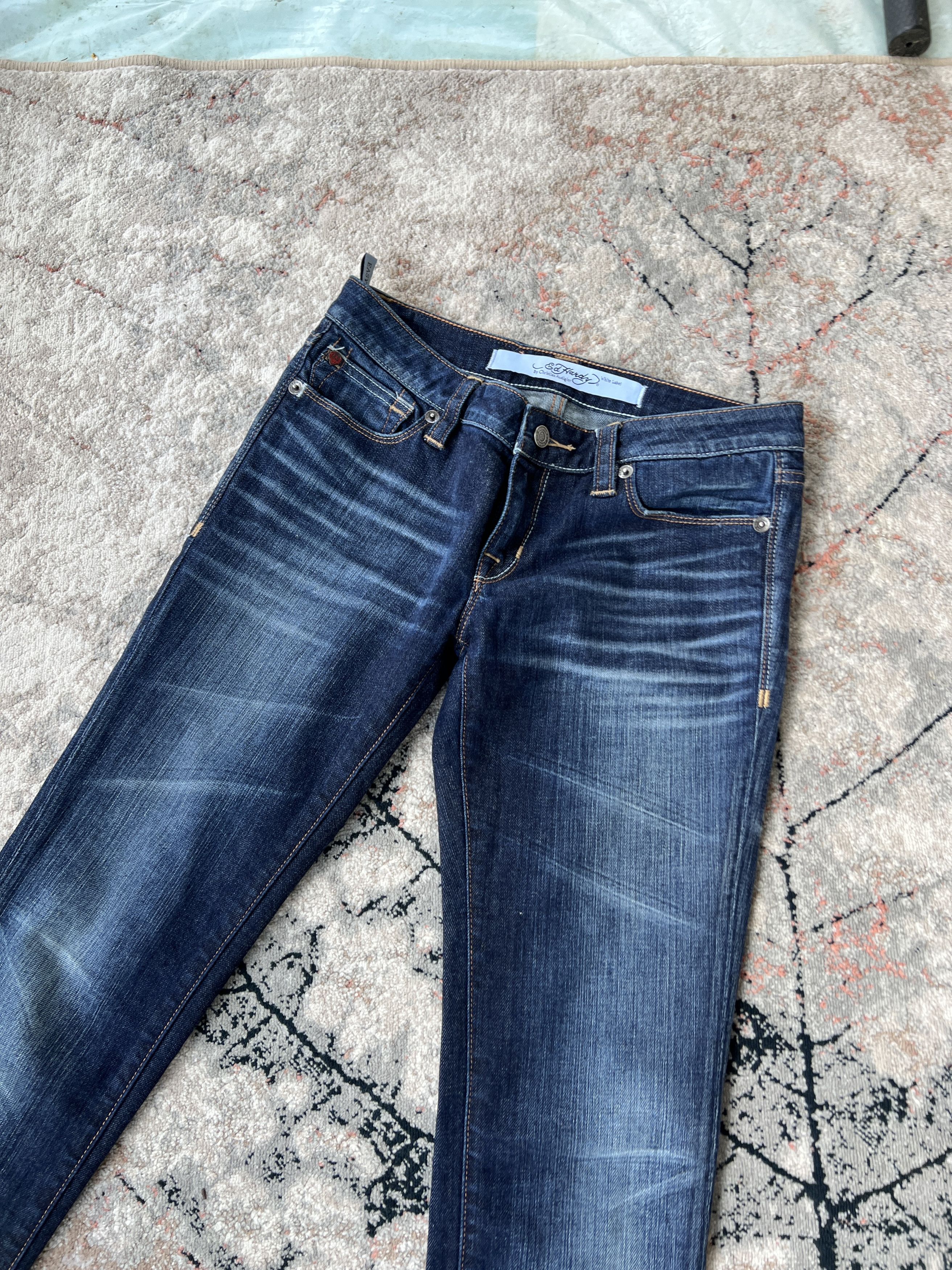 Christian Audigier × Ed Hardy Ed Hardy By Christian Audigier White Label Jeans Size 28" / US 6 / IT 42 - 5 Thumbnail