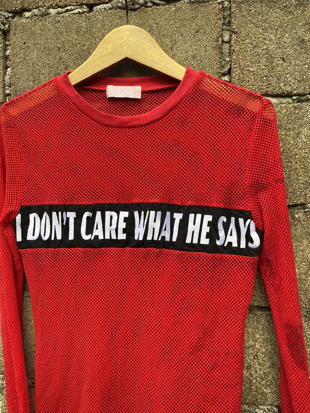 Hysteric Glamour 7% More Pink harajuku tokyo fashion fishnet longsleeve Size US M / EU 48-50 / 2 - 6 Thumbnail