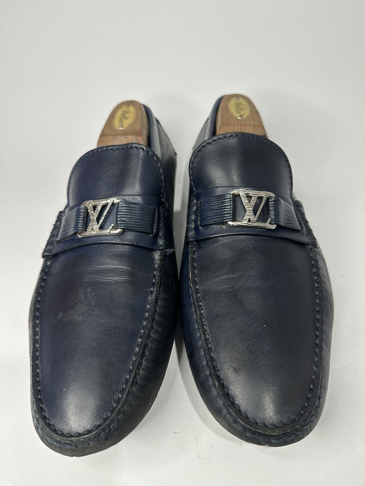 Louis Vuitton Louis Vuitton Monte Carlo Moccasin Dark Blue Driving Loafer Size US 10.5 / EU 43-44 - 3 Thumbnail