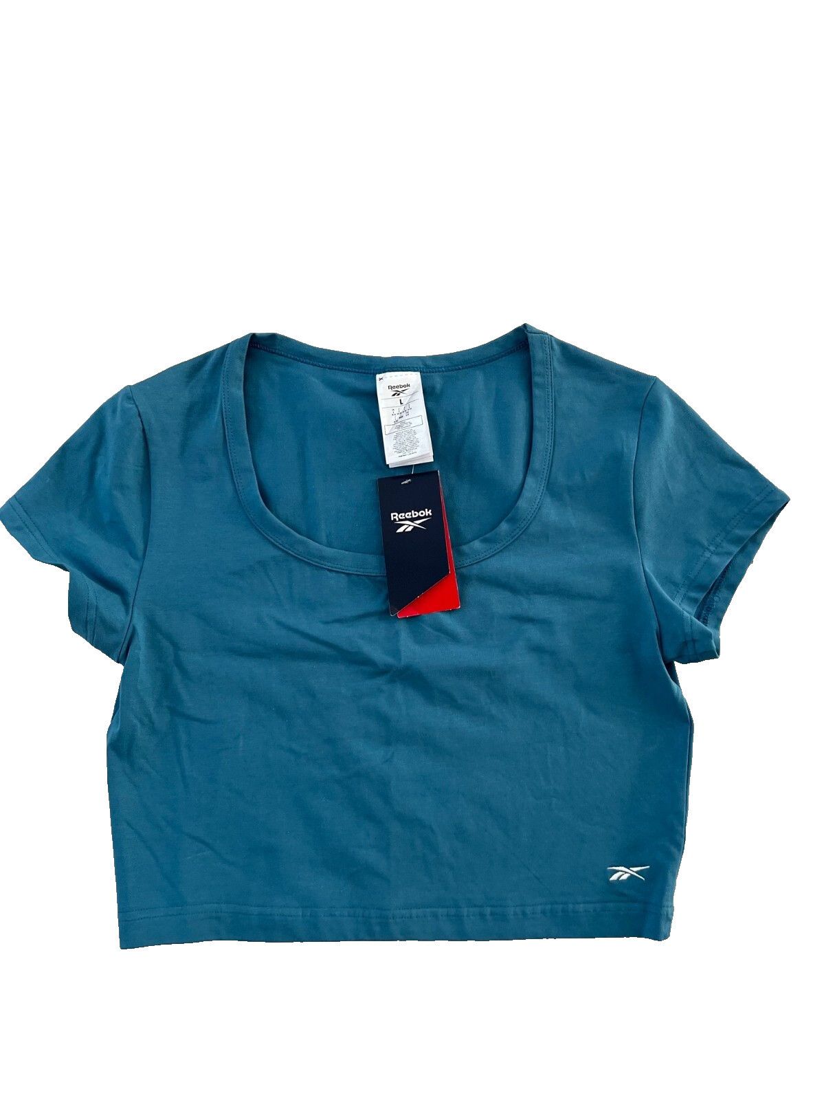 Reebok Reebok IC0120 Cropped Tee Steel Blue ( L ) Size L / US 10 / IT 46 - 3 Thumbnail
