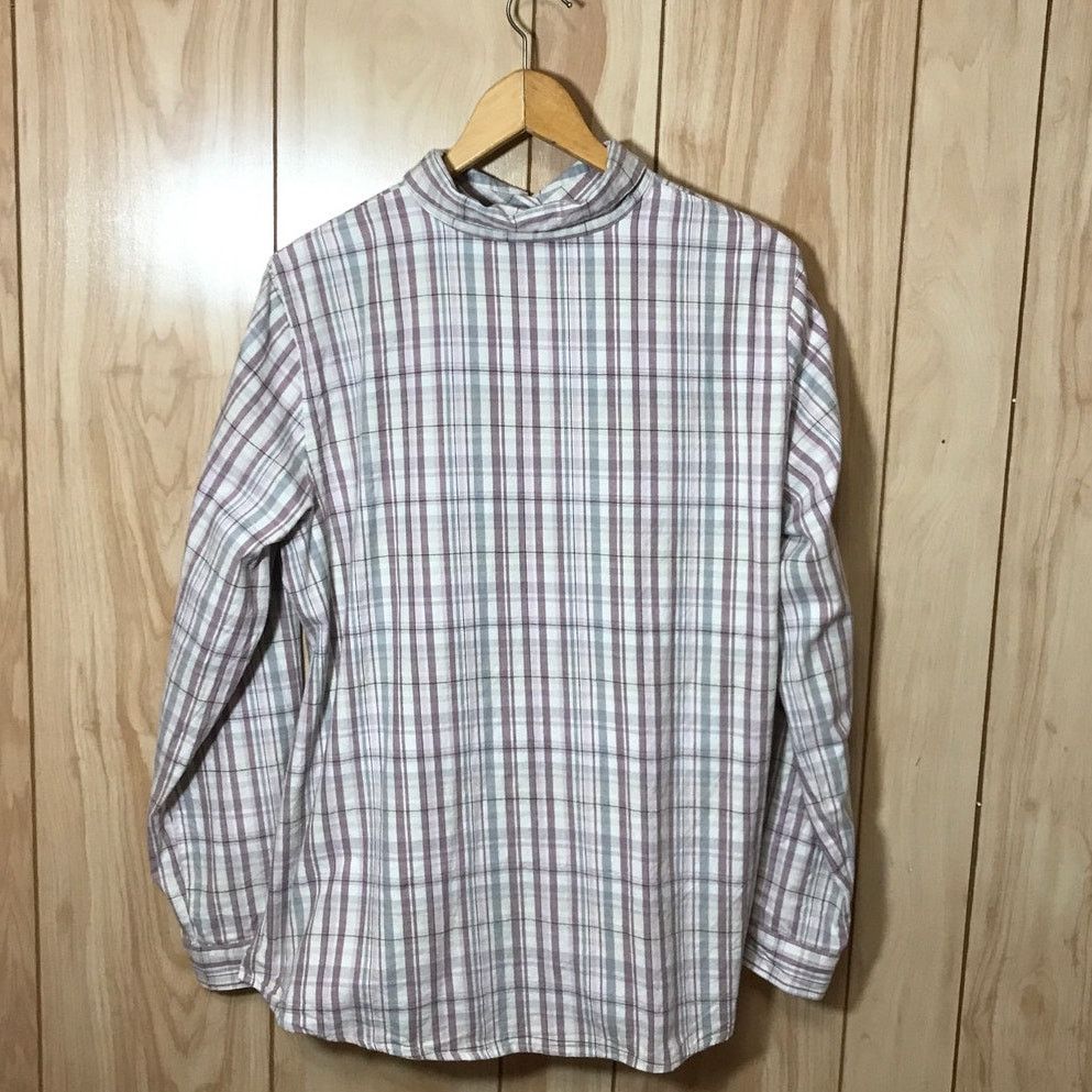 Liz Claiborne Liz Claiborne Plaid Collared Long Sleeves Top 1X Size XL / US 12-14 / IT 48-50 - 3 Thumbnail
