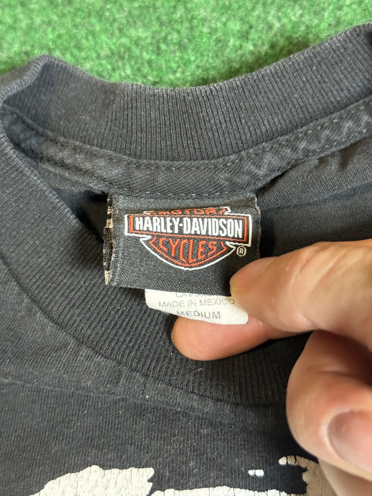 Harley Davidson Y2K Harley Skull COD Ghost Style Biker Grunge T Shirt Size US M / EU 48-50 / 2 - 3 Thumbnail