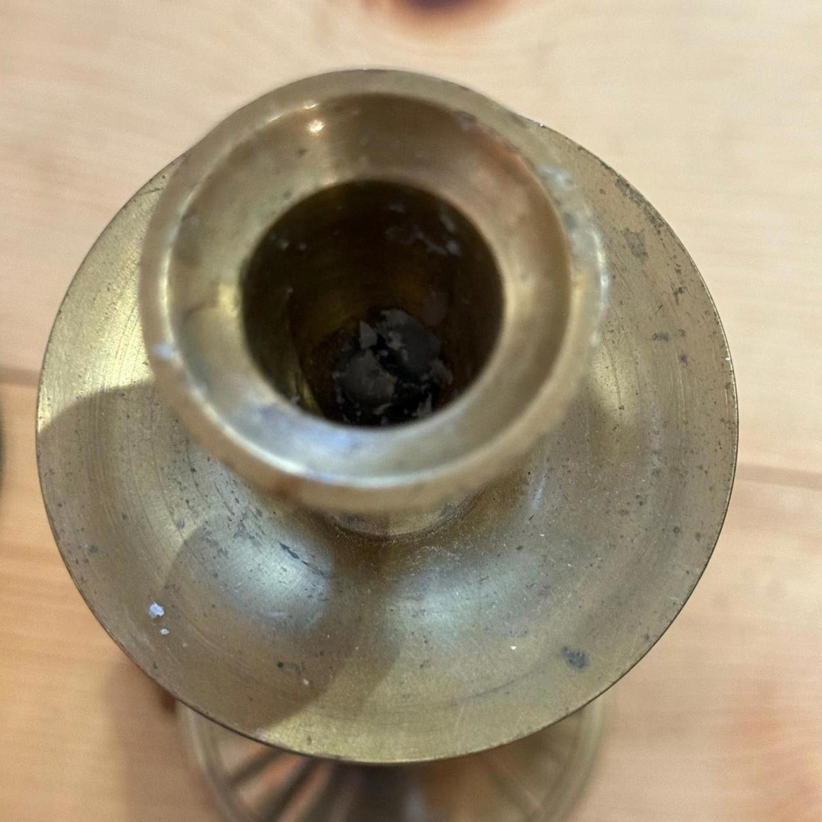 Other Large Brass Candlestick Cabochon Candlestick Size ONE SIZE - 3 Thumbnail