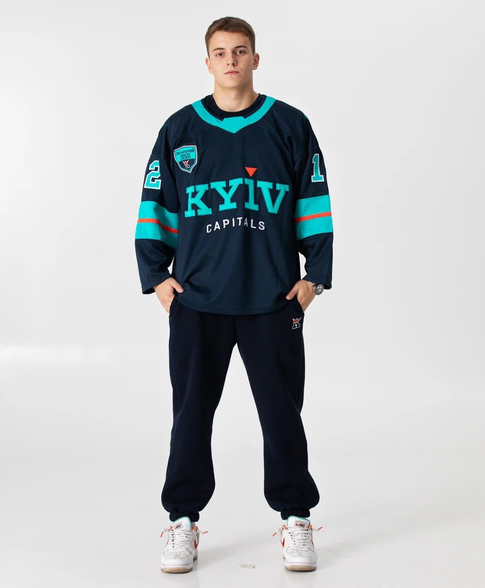 NHL Kyiv Capitals Hockey Jersey Ukraine Size US L / EU 52-54 / 3 - 2 Thumbnail