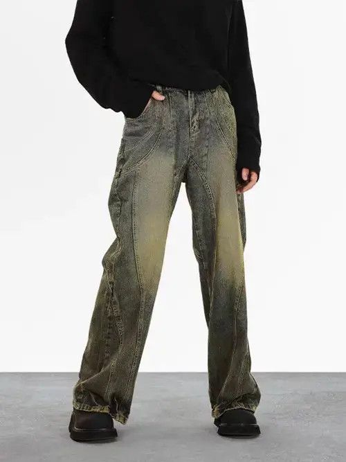 VIBE Vintage straight-leg draped jeans Size US 32 / EU 48 - 7 Thumbnail