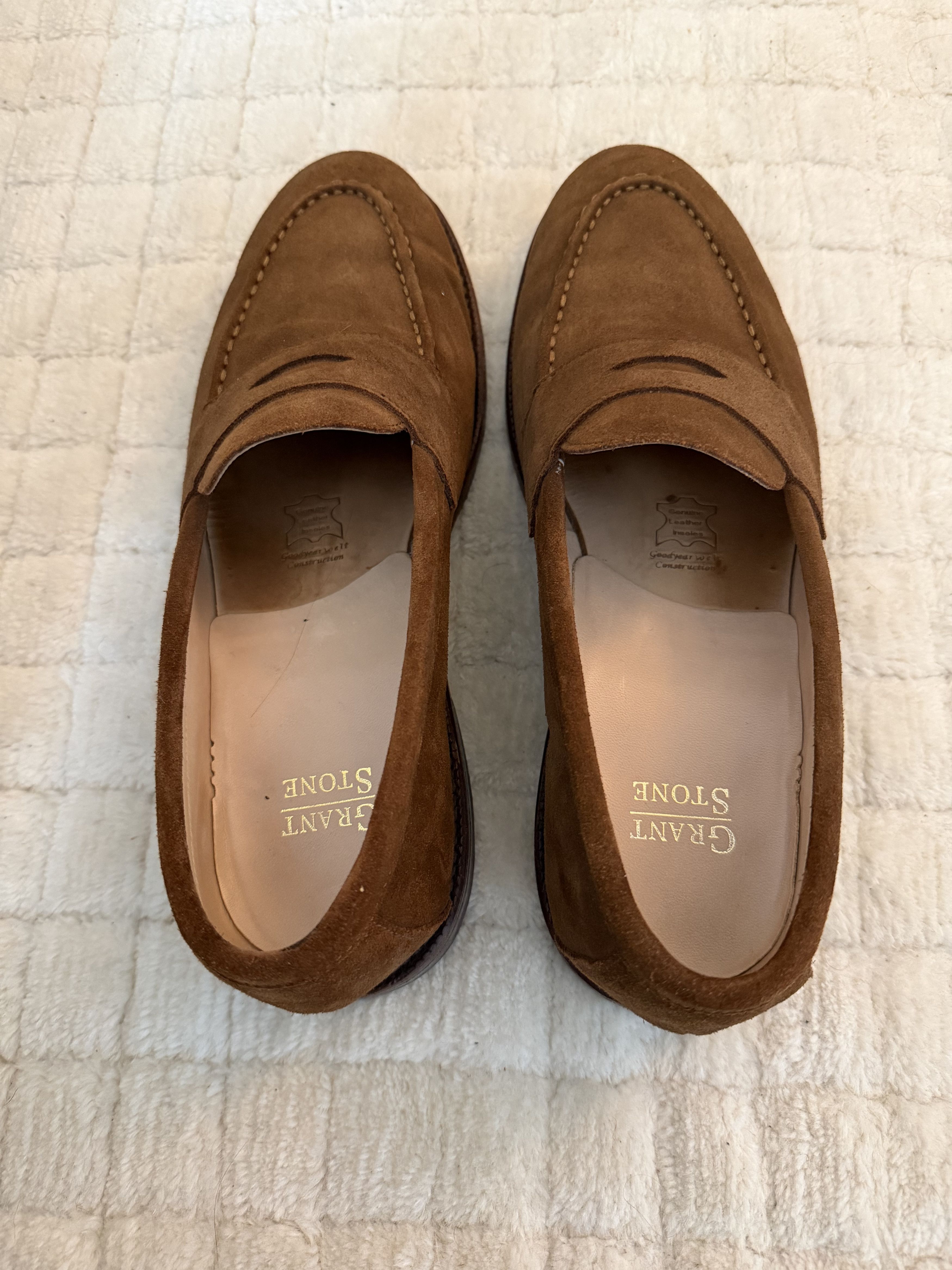 Grant Stone Traveler Penny Bourbon Suede Size US 11.5 / EU 44-45 - 4 Thumbnail