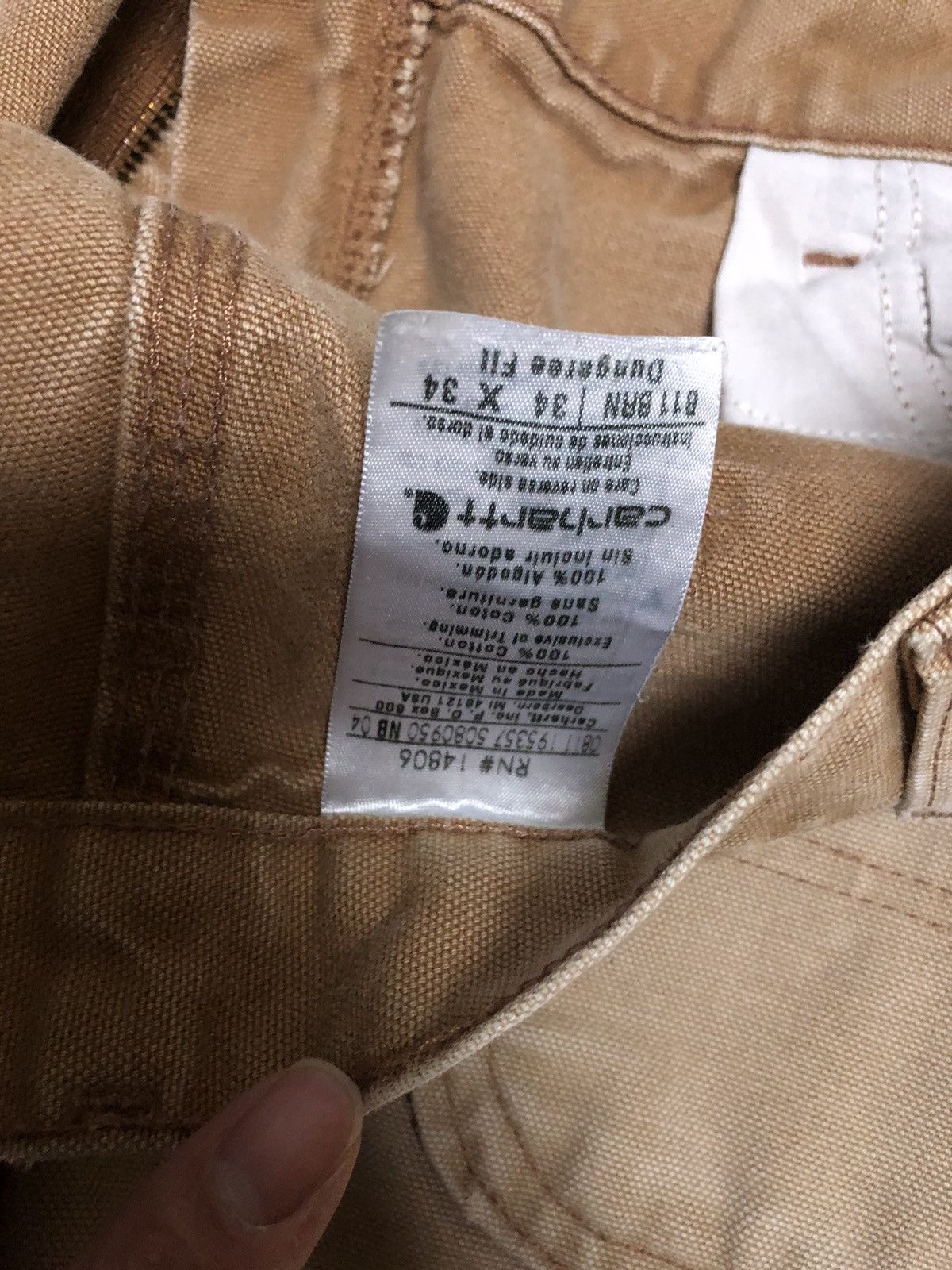 Carhartt × Vintage Vintage 34 Carhartt distress worn pants jeans Size US 34 / EU 50 - 3 Thumbnail