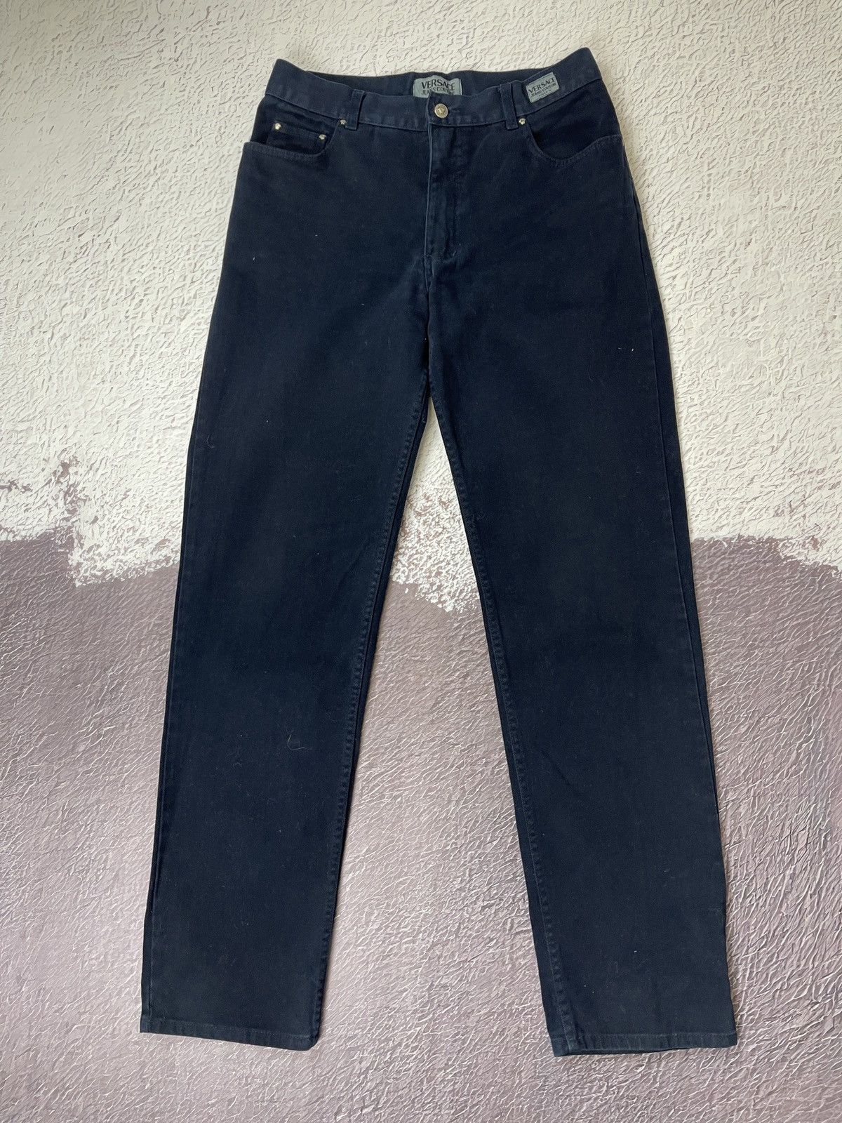Versace Jeans Couture Versace Jeans Couture vintage navy blue denim jeans pants Size US 32 / EU 48 - 4 Thumbnail