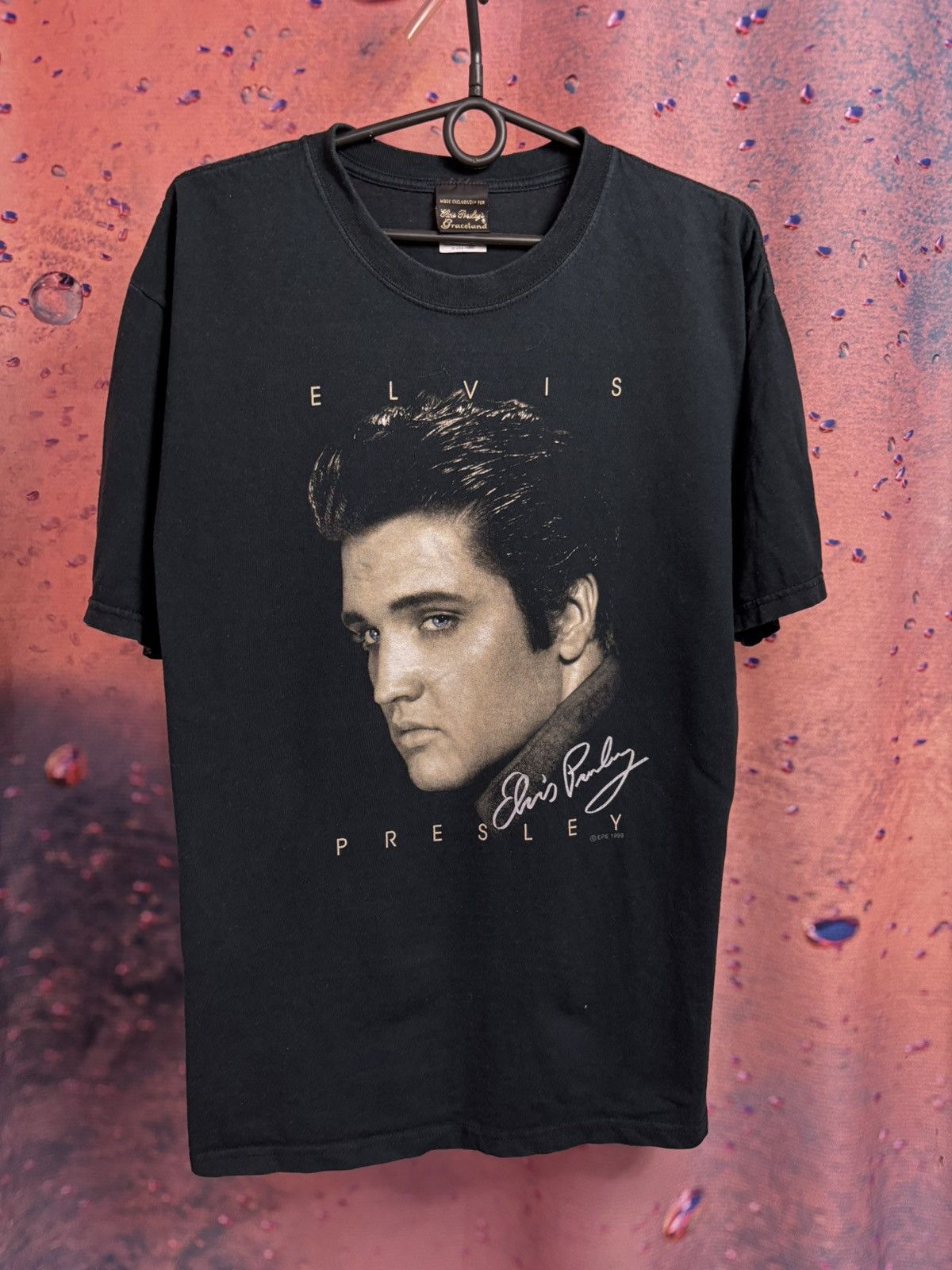 Band Tees Vintage 90s Elvis Presley band tee Size US L / EU 52-54 / 3 - 2 Thumbnail