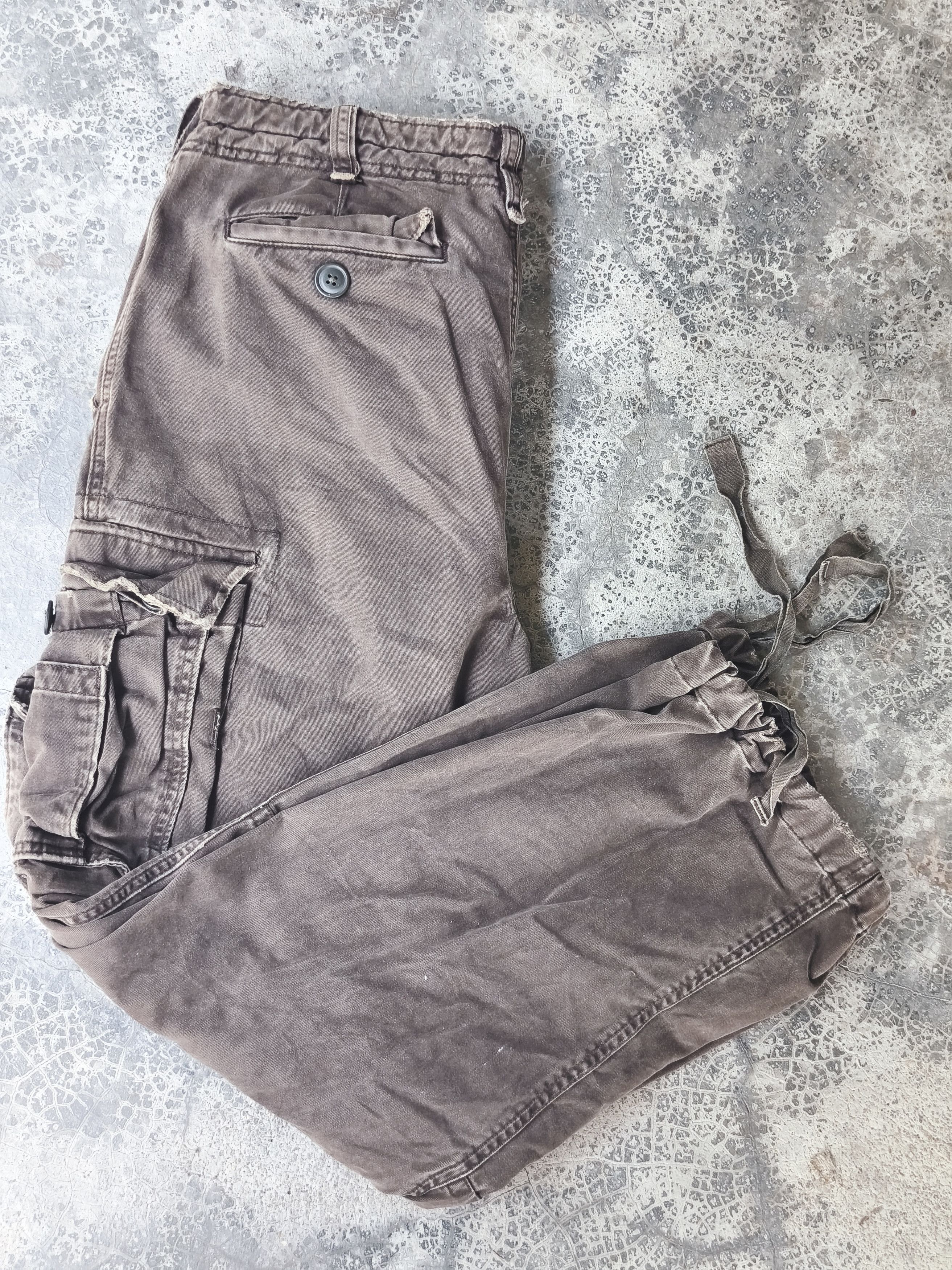 Abercrombie & Fitch Vintage Abercrombie and fitch Brown Cargo Pants Size US 35 - 13 Thumbnail