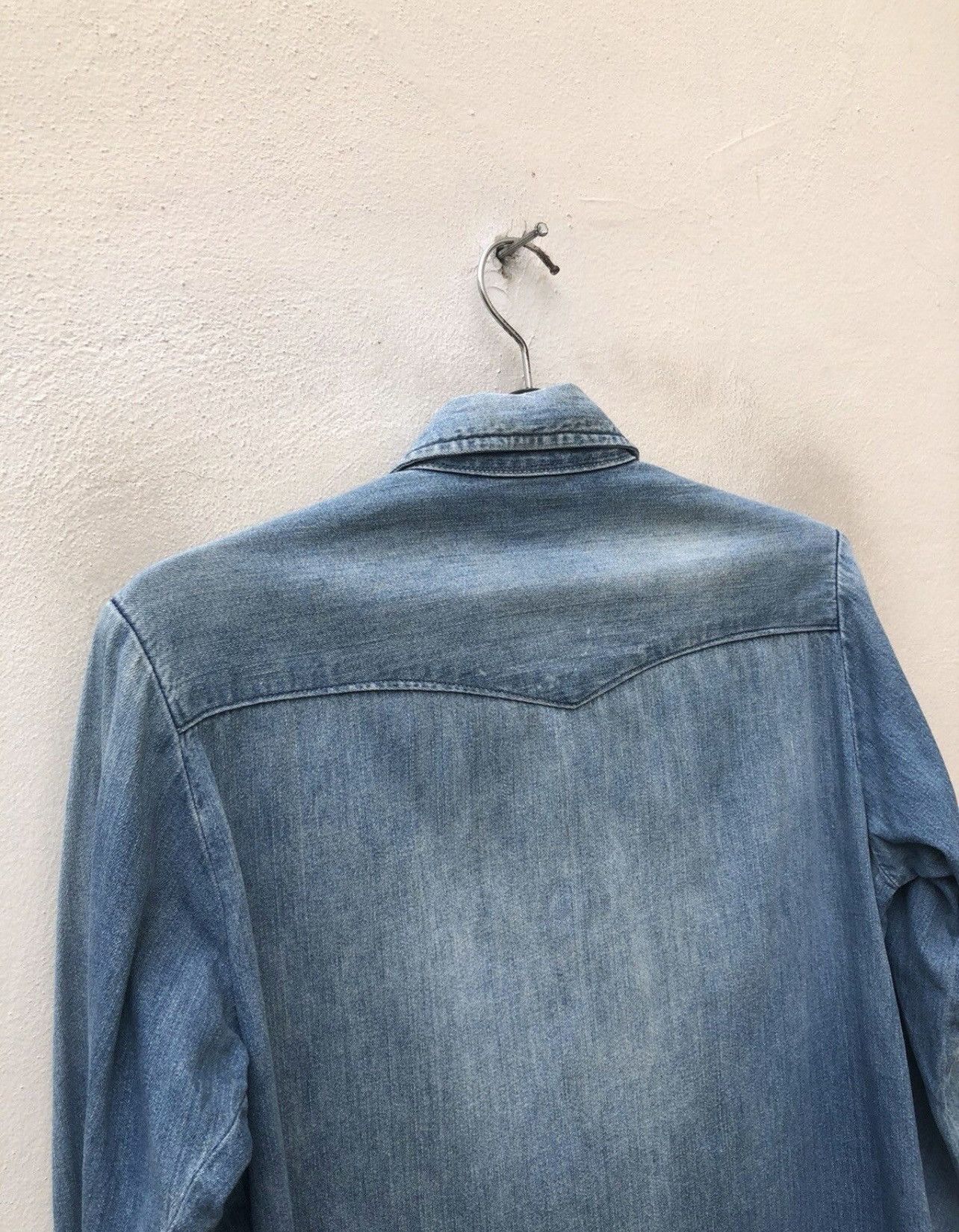 Blue Blue Japan Vintage Blue Blue Japan Mud Wash Denim Western Shirt Size US S / EU 44-46 / 1 - 19 Thumbnail