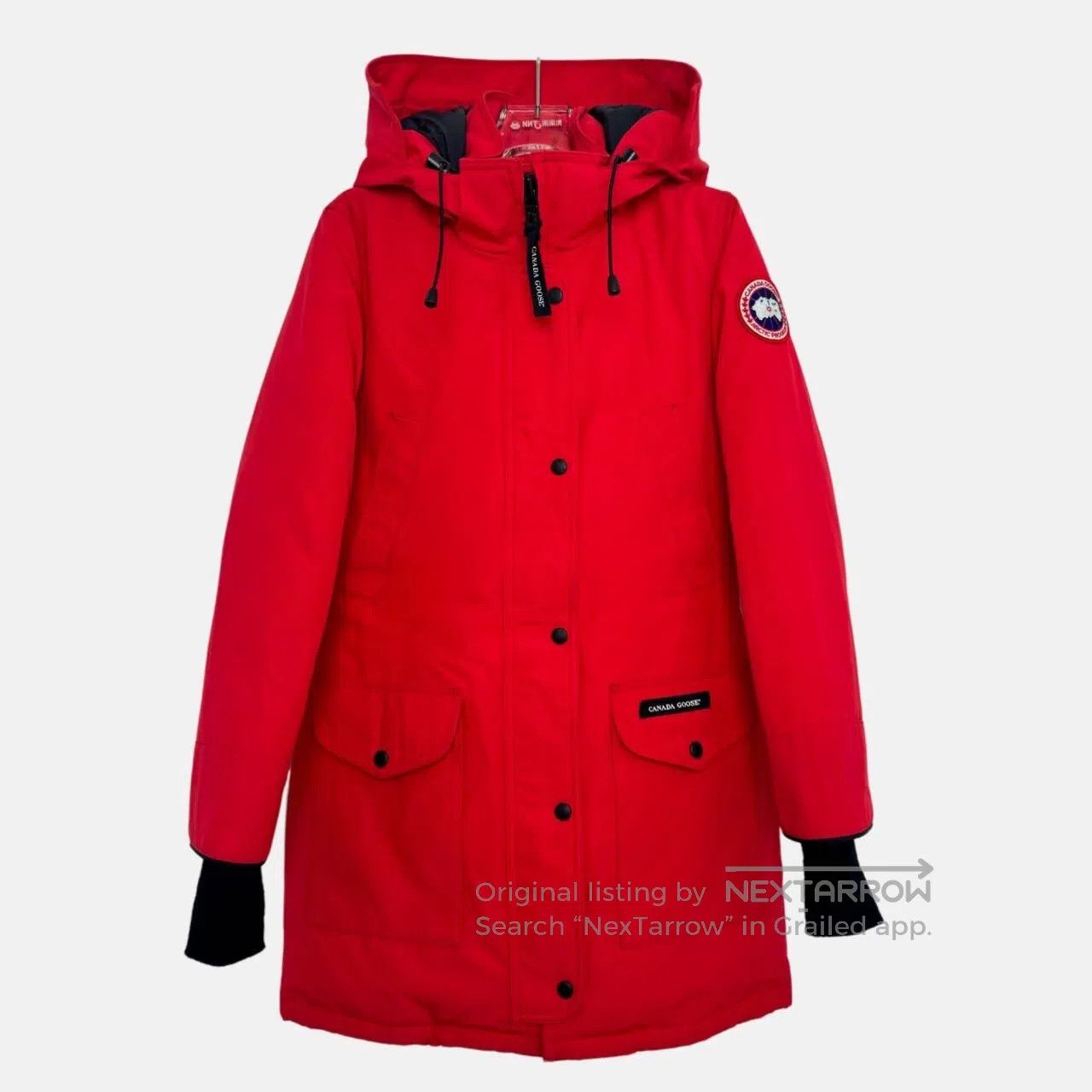Canada Goose Canada Goose Red logo printed hooded long-sleeve down jack Size US S / EU 44-46 / 1 - 1 Thumbnail