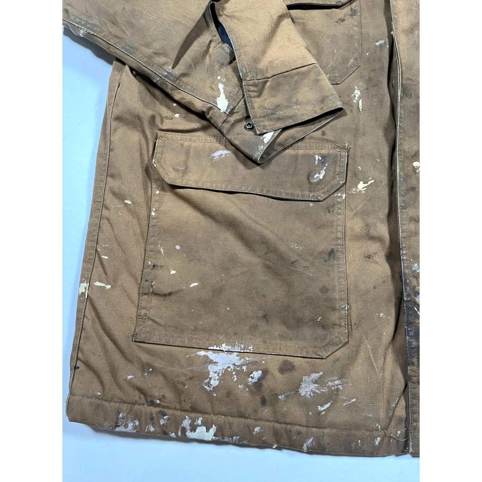 Red Kap Red Kap Coat Mens 2XL Brown Canvas Quilted Insulated Workwear Parka Full Zip Read Size US XXL / EU 58 / 5 - 6 Thumbnail