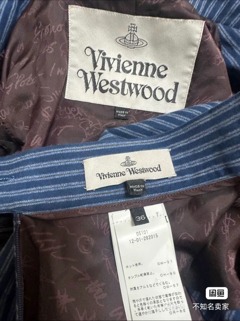 Vivienne Westwood vivienne westwood Dark blue striped main line suit Size XS / US 0-2 / IT 36-38 - 4 Thumbnail