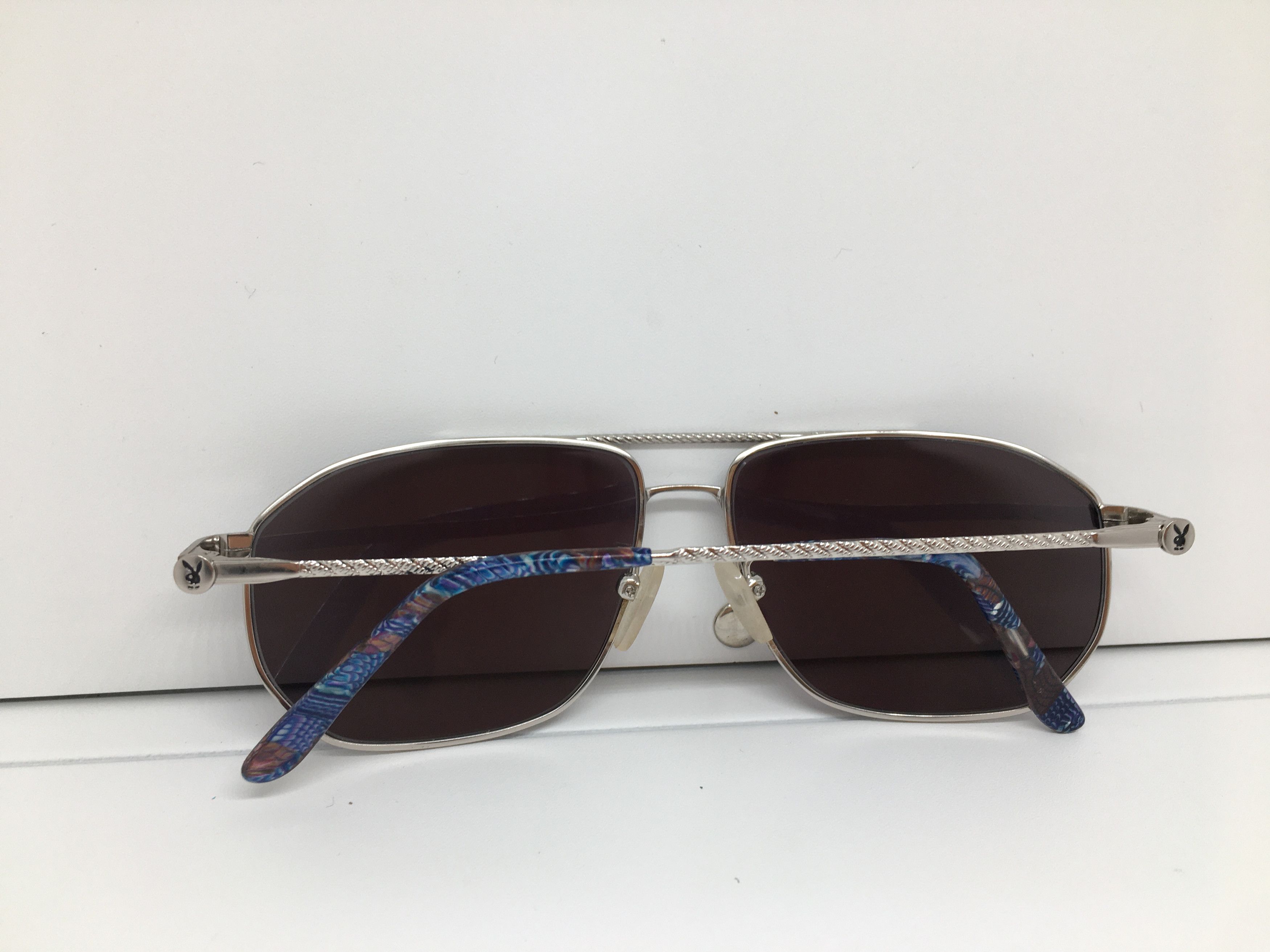 Playboy Vintage 90s Playboy USA NEW YORK PB001 Aviator Sunglasses Size ONE SIZE - 9 Thumbnail