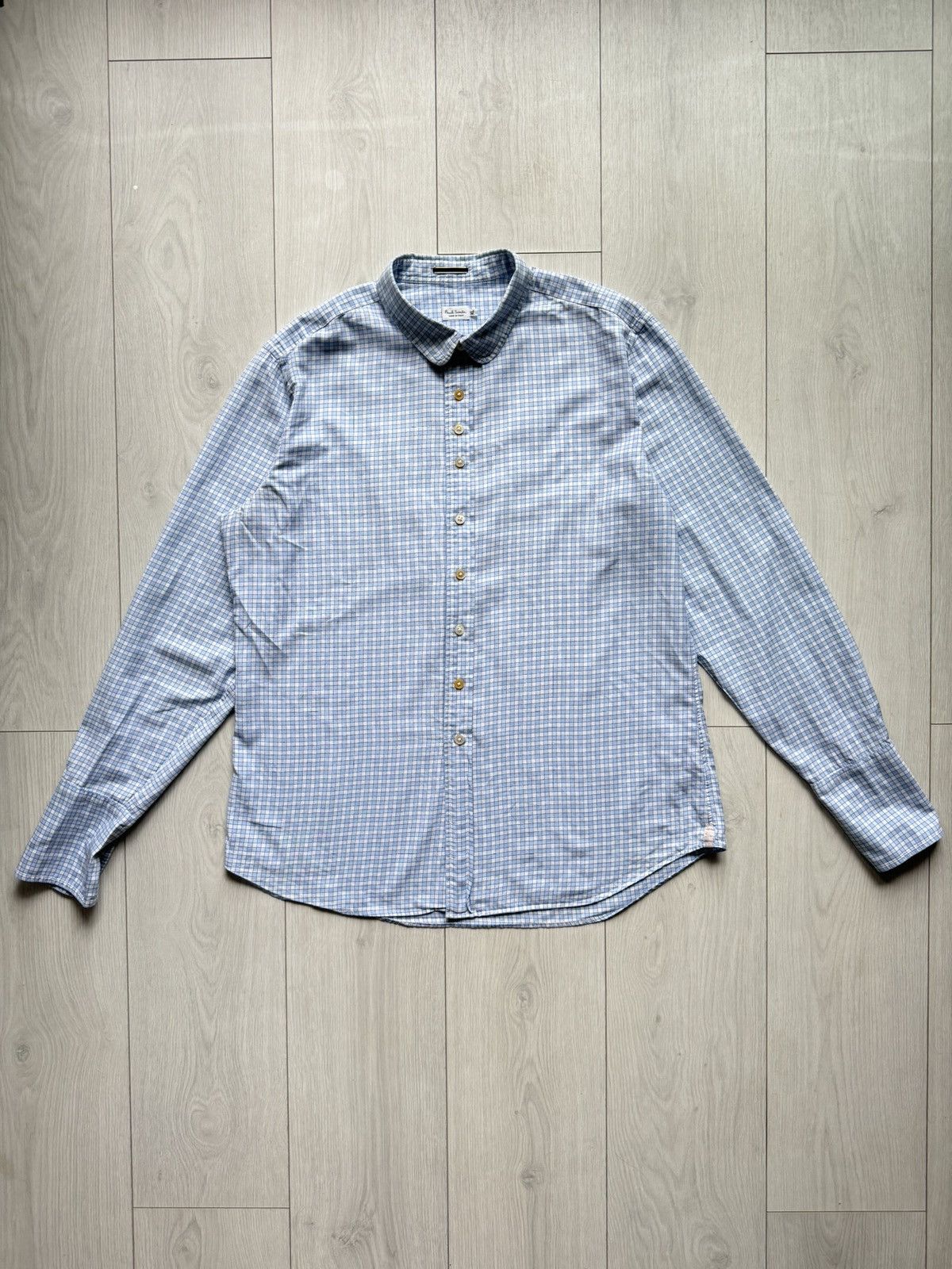 Paul Smith Paul Smith Mens Plaid slim fit shirt long sleeve size XL Size US XL / EU 56 / 4 - 3 Thumbnail