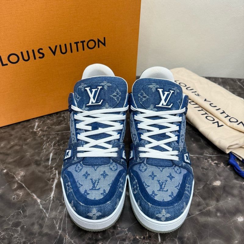 Louis Vuitton Louis Vuitton Stylish Blue Sneakers -2505 Size US 10 / EU 43 - 1 Thumbnail