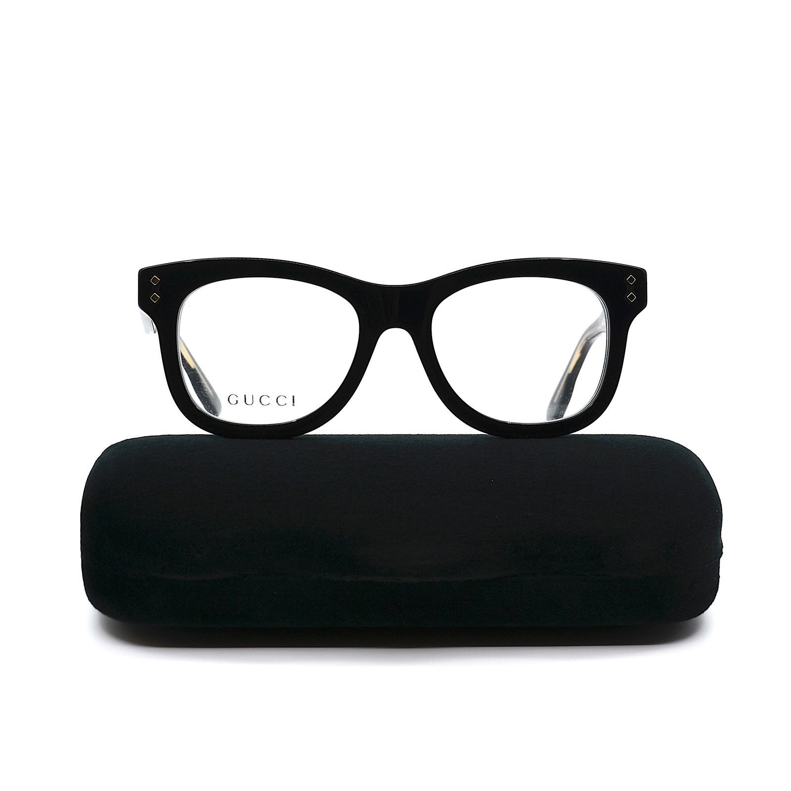 Gucci NEW GUCCI GG1086O 001 BLACK AUTHENTIC EYEGLASSES FRAME Size ONE SIZE - 5 Thumbnail