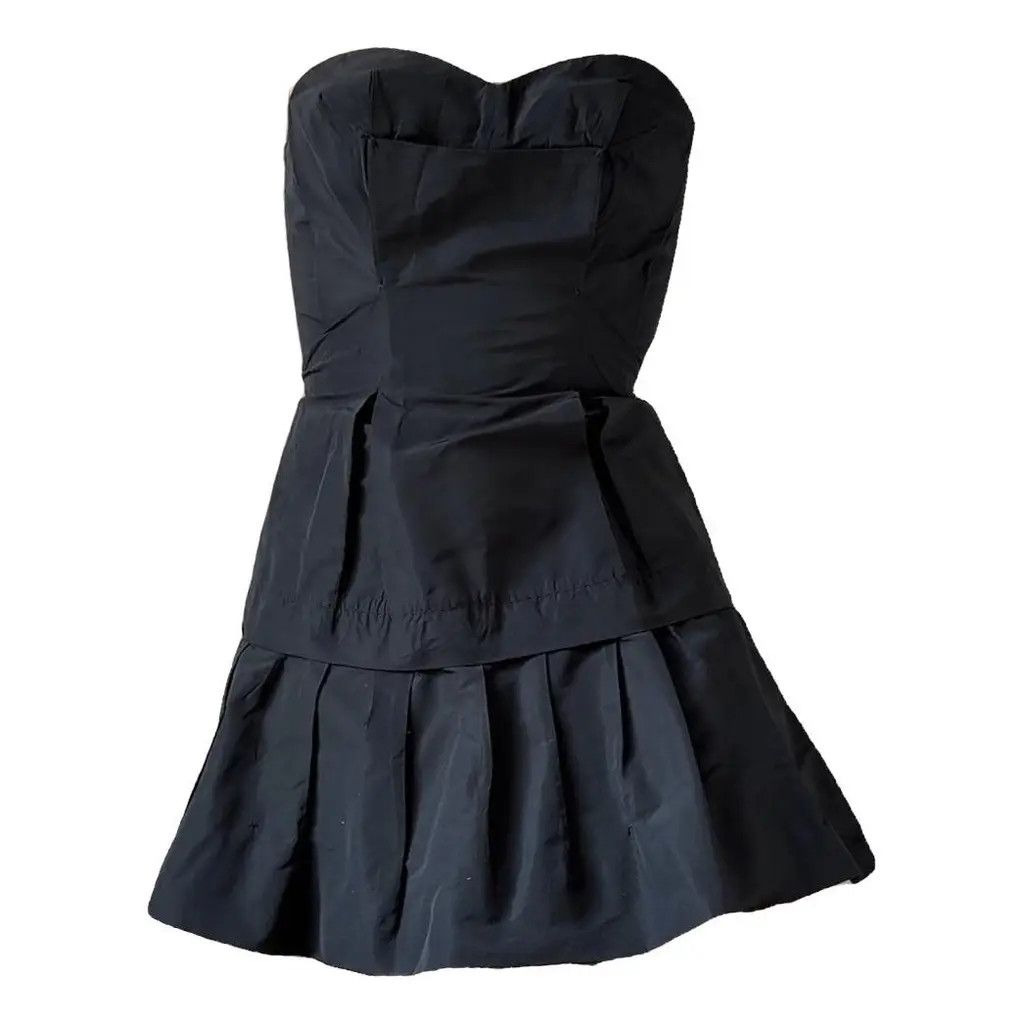 Miu Miu MIU MIU Women's Black Strapless Mini Dress Size IT38 Size XS / US 0-2 / IT 36-38 - 2 Thumbnail