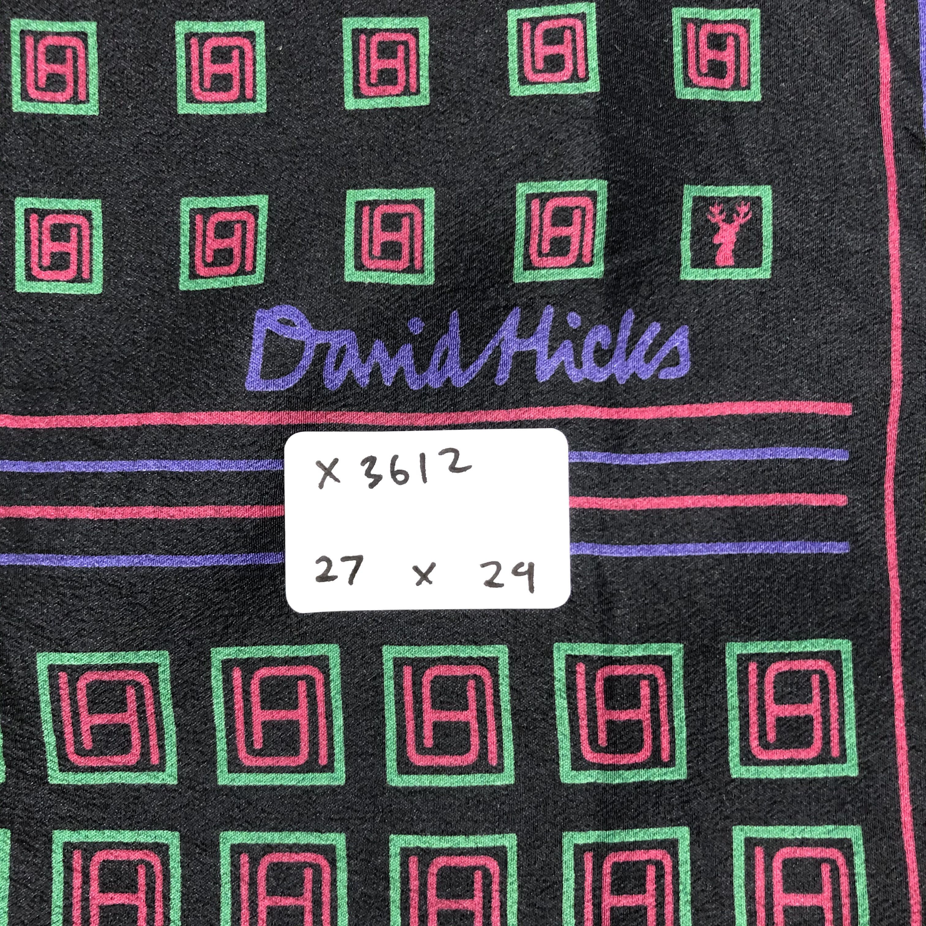 Vintage Vintage David Hicks Silk Scarf Size ONE SIZE - 7 Thumbnail