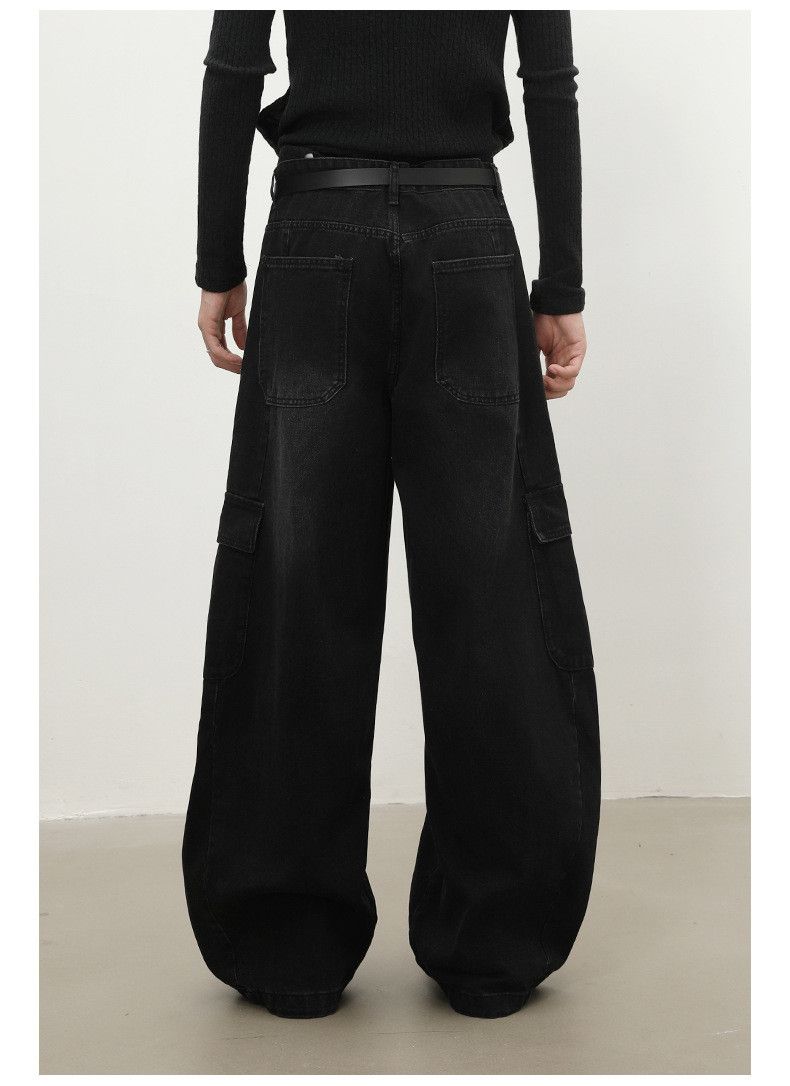 Japanese Brand Japanese retro men's wide-leg baggy cargo jeans Size US 32 / EU 48 - 5 Thumbnail