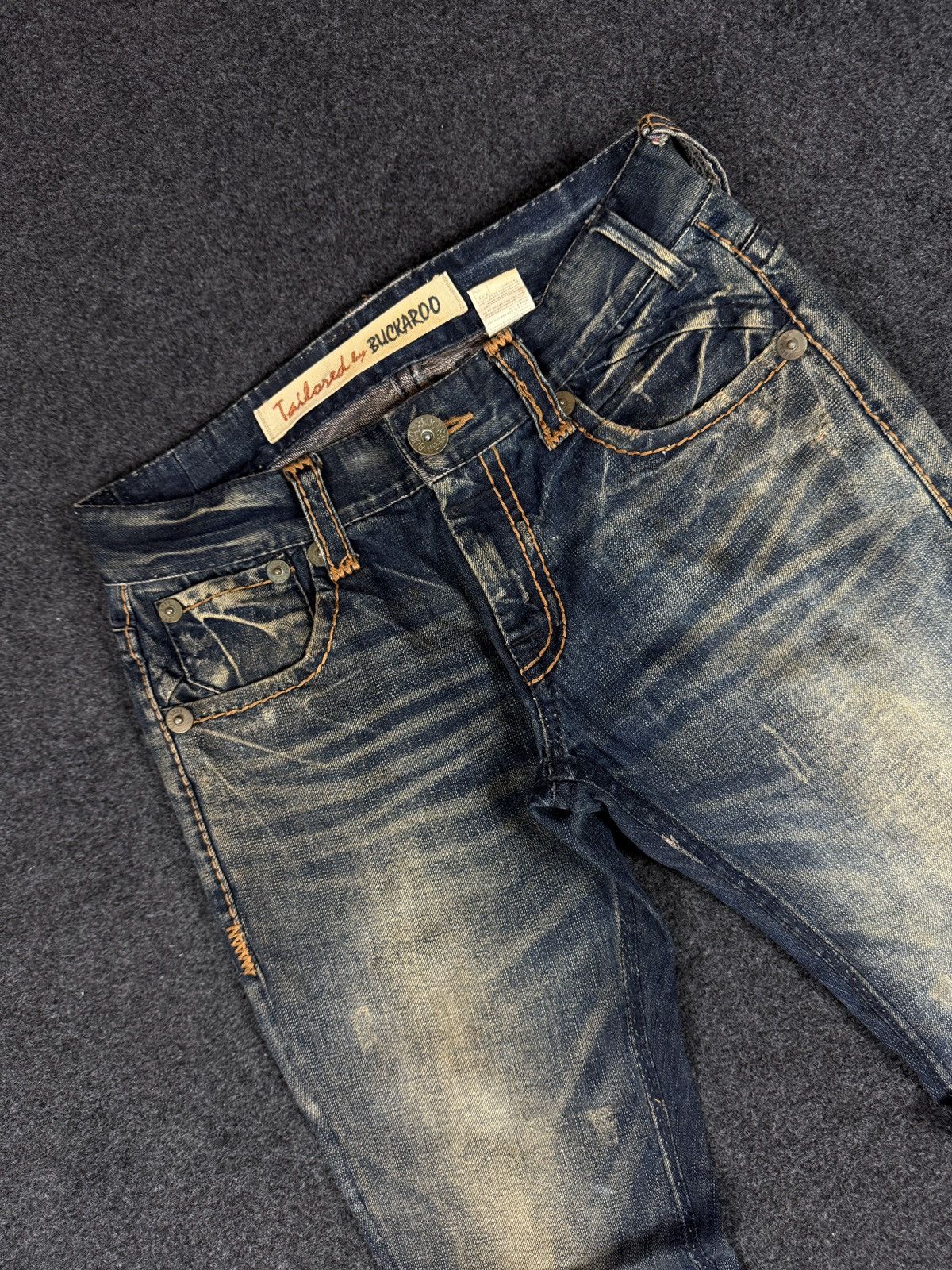 Japanese Brand Vintage Rare Design Distressed Denim Buckaroo Jeans Size US 32 / EU 48 - 3 Thumbnail